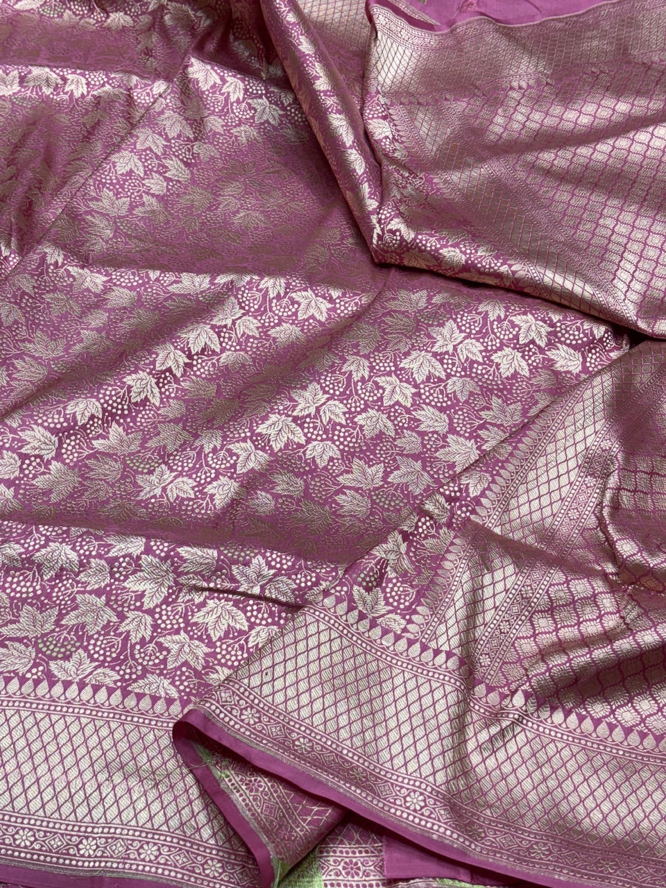 Banarasi Minakari Pure Katan Silk Brocade Saree – Rich Traditional Brocade Weave - Image 3