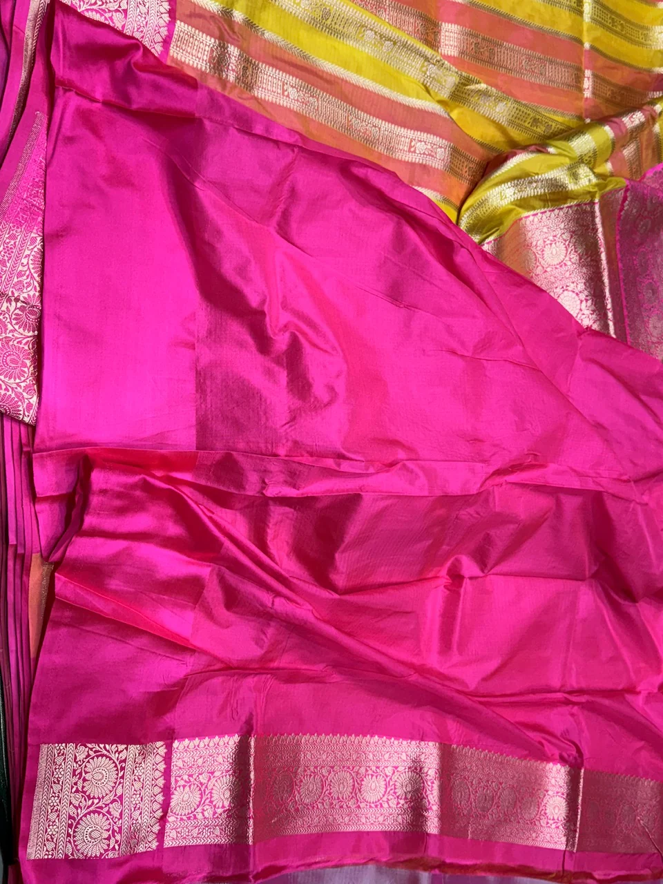Multicolour Banarasi Pure Katan Silk Saree - Image 13