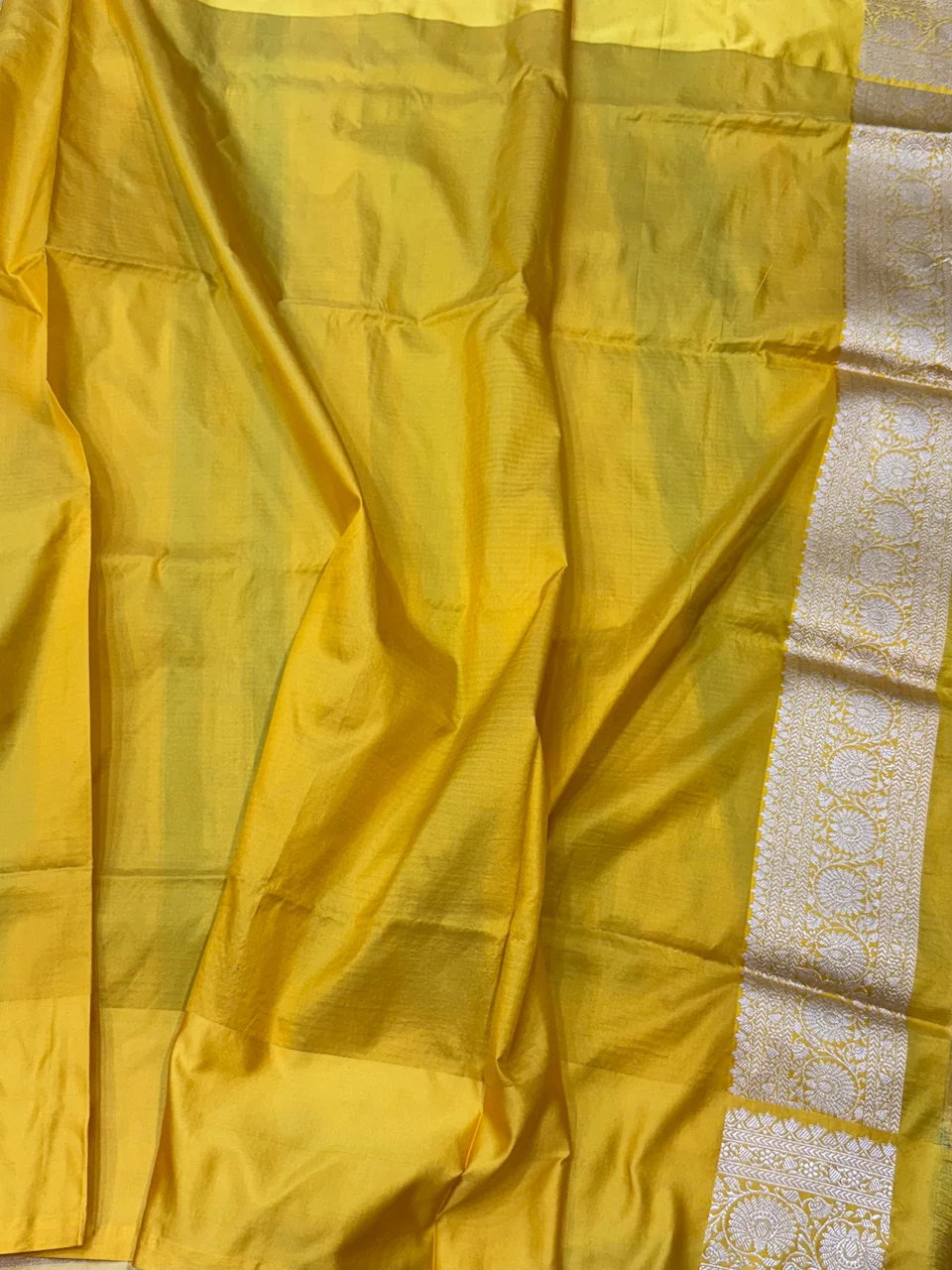 Multicolour Banarasi Pure Katan Silk Saree - Image 16