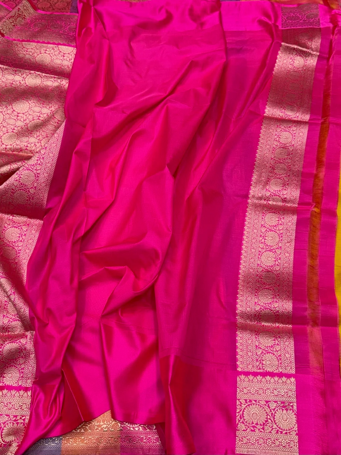 Multicolour Banarasi Pure Katan Silk Saree - Image 2