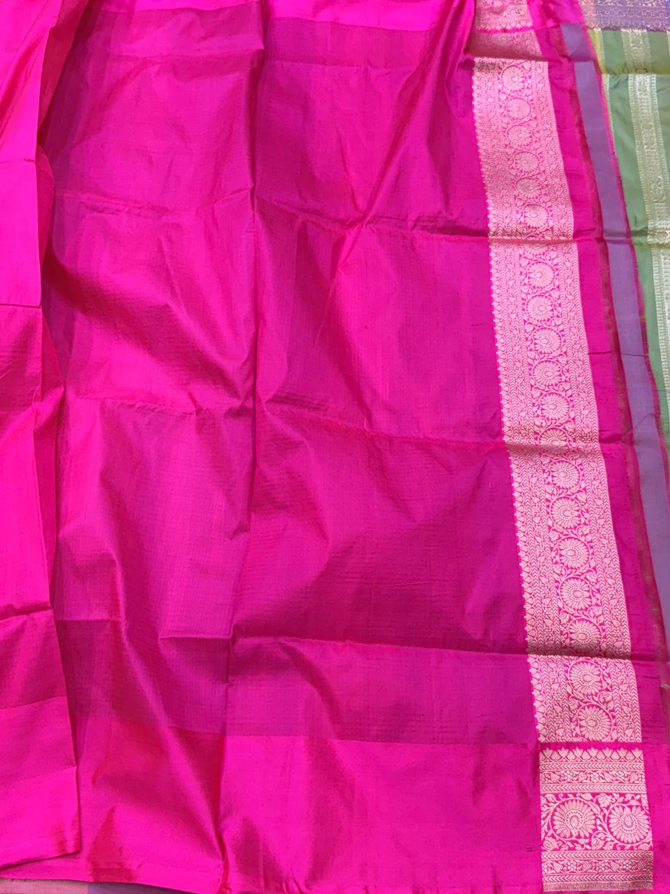 Multicolour Banarasi Pure Katan Silk Saree - Image 27