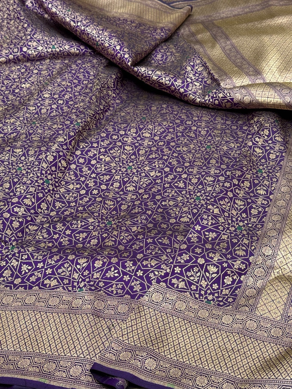 Banarasi Minakari Pure Katan Silk Brocade Saree – Rich Traditional Brocade Weave - Image 7