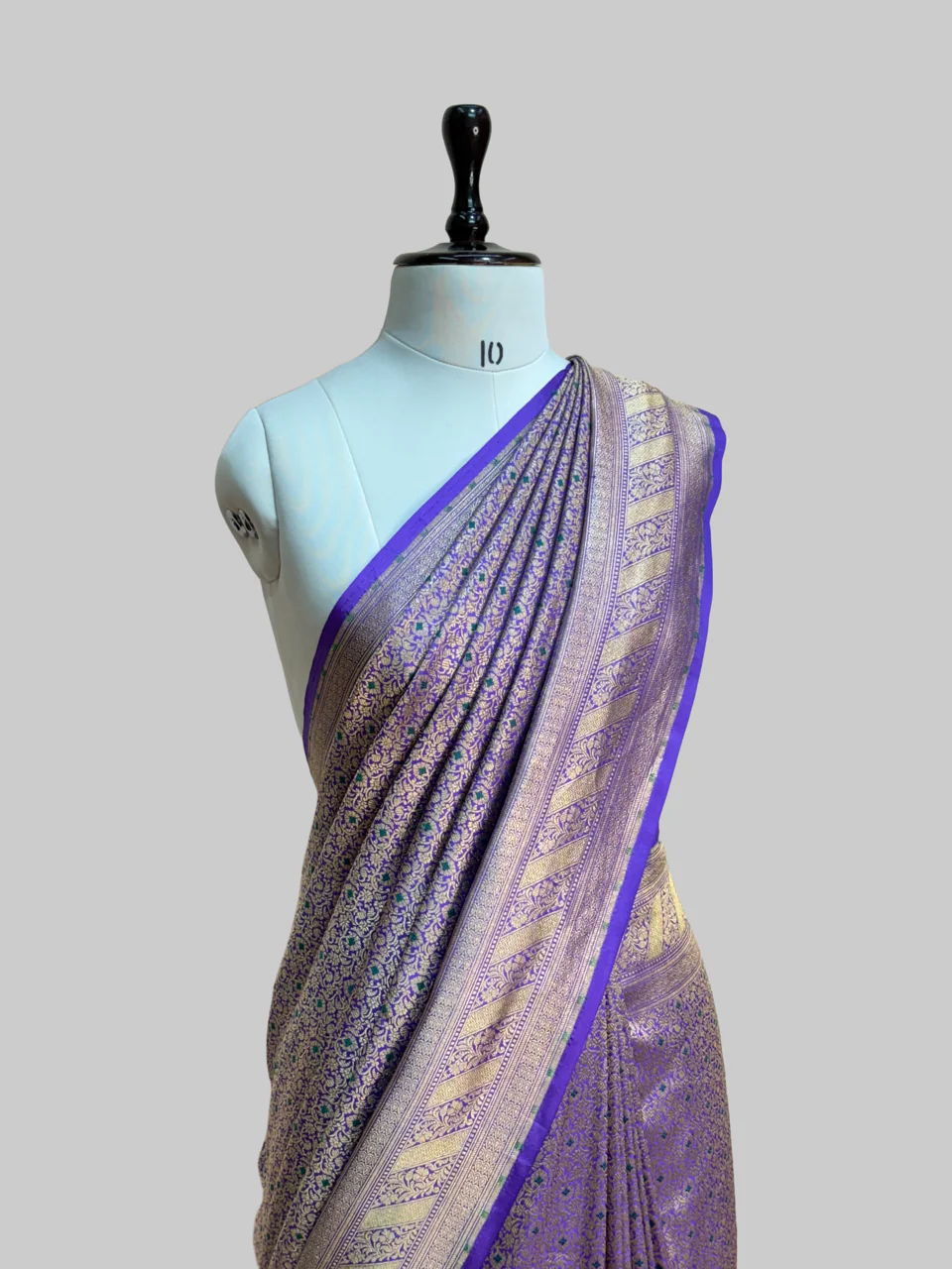 Banarasi Minakari Pure Katan Silk Brocade Saree – Rich Traditional Brocade Weave - Image 10