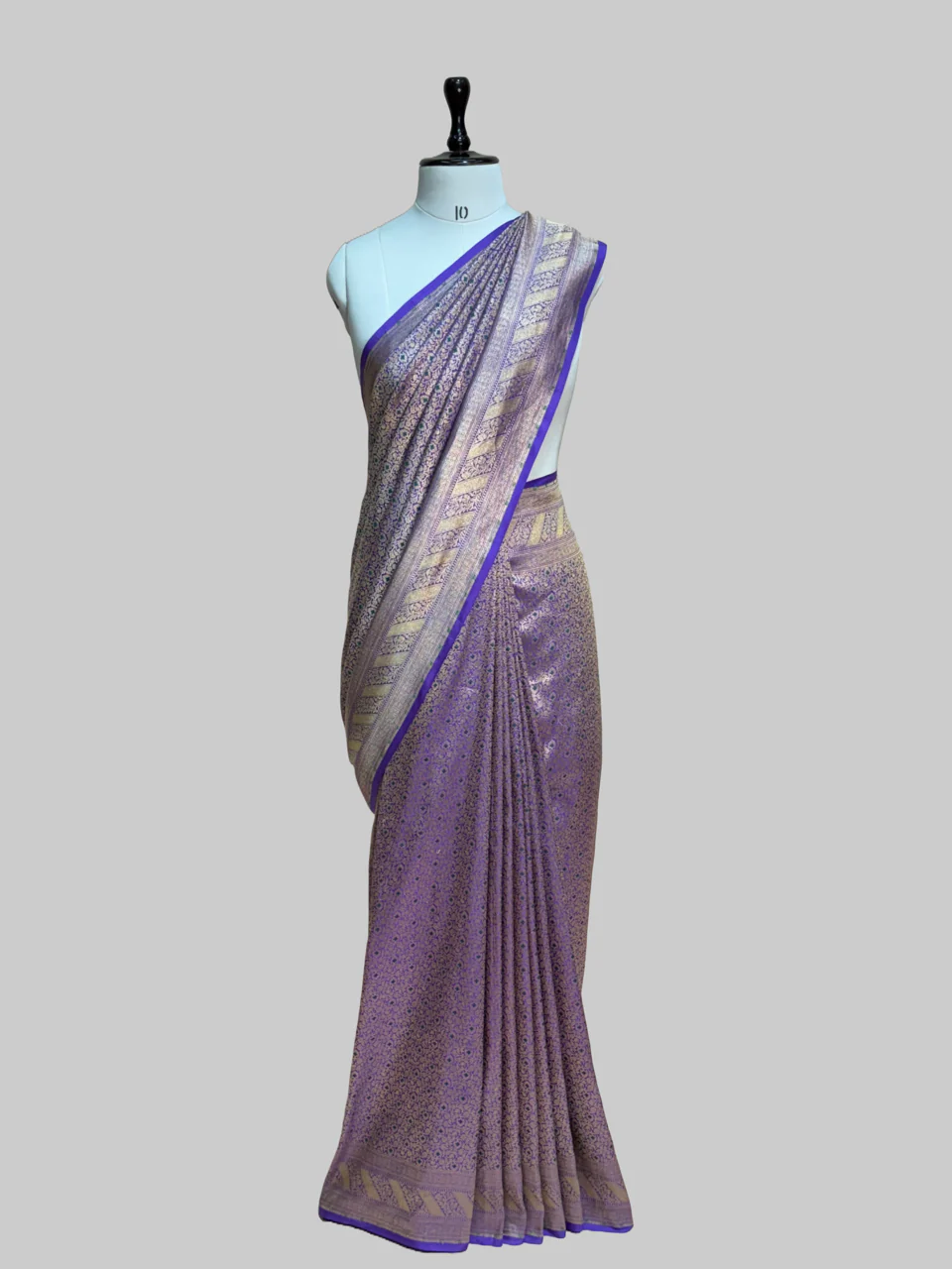 Banarasi Minakari Pure Katan Silk Brocade Saree – Rich Traditional Brocade Weave - Image 11