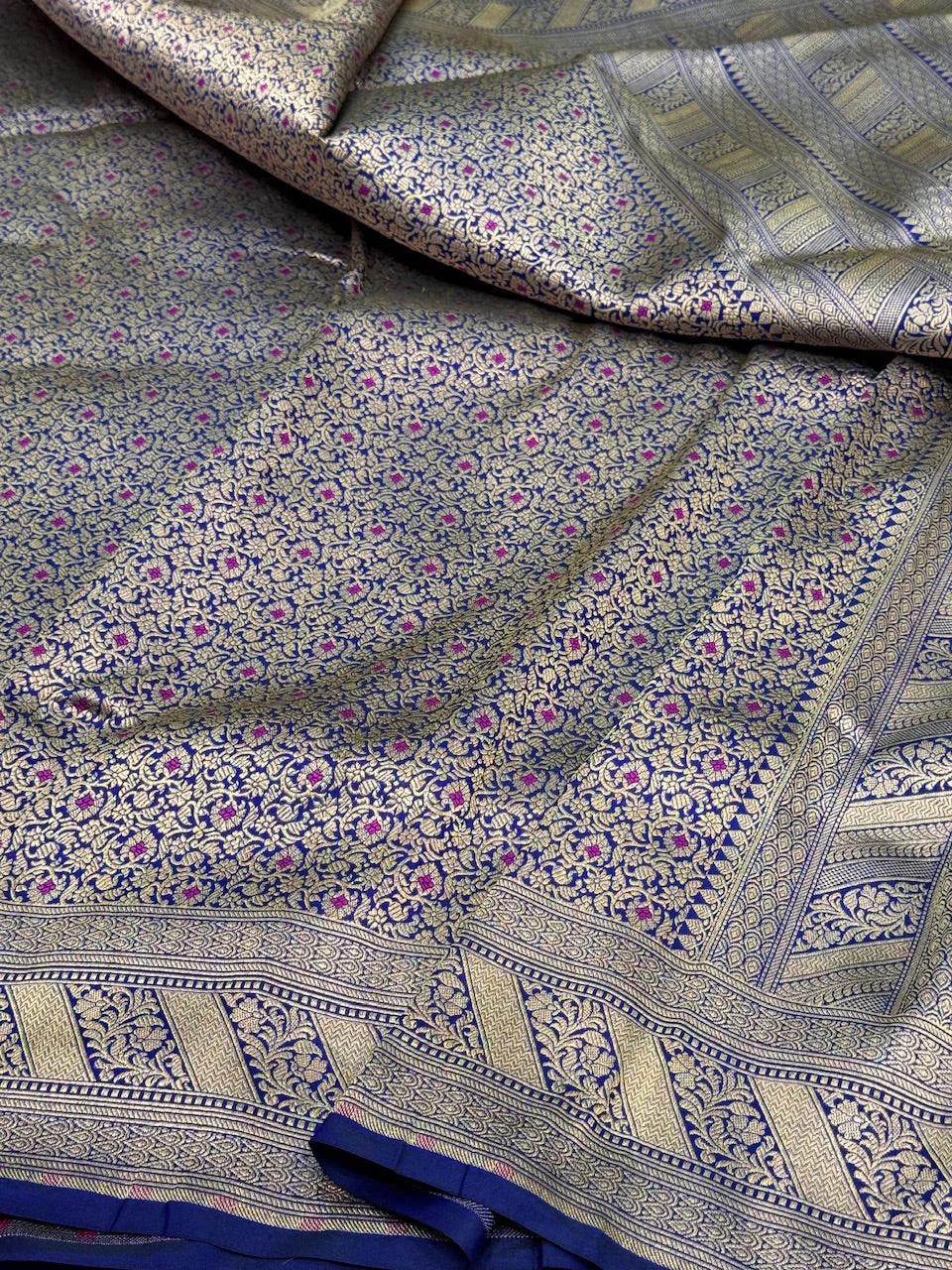 Banarasi Minakari Pure Katan Silk Brocade Saree – Rich Traditional Brocade Weave - Image 13