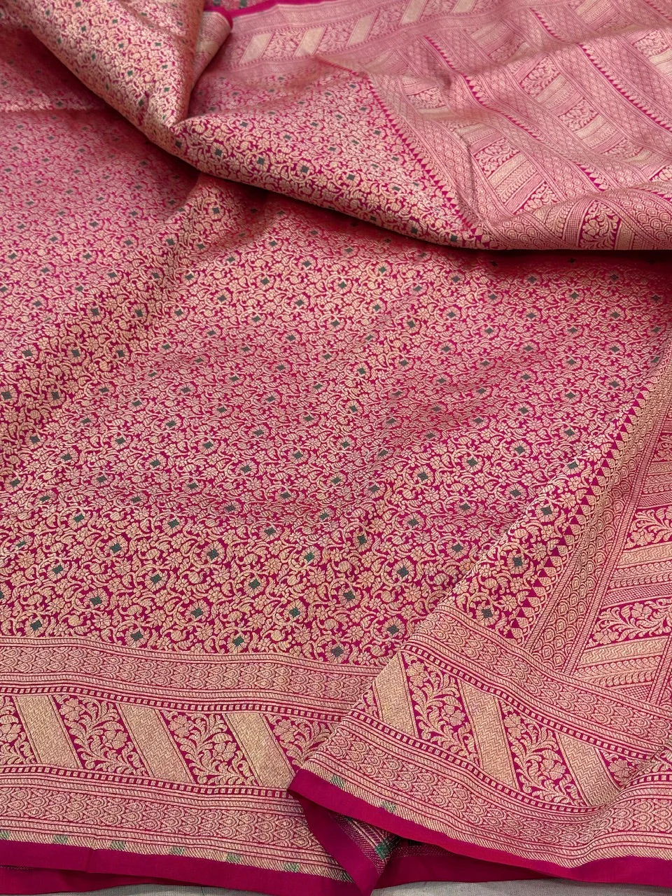 Banarasi Minakari Pure Katan Silk Brocade Saree – Rich Traditional Brocade Weave - Image 4