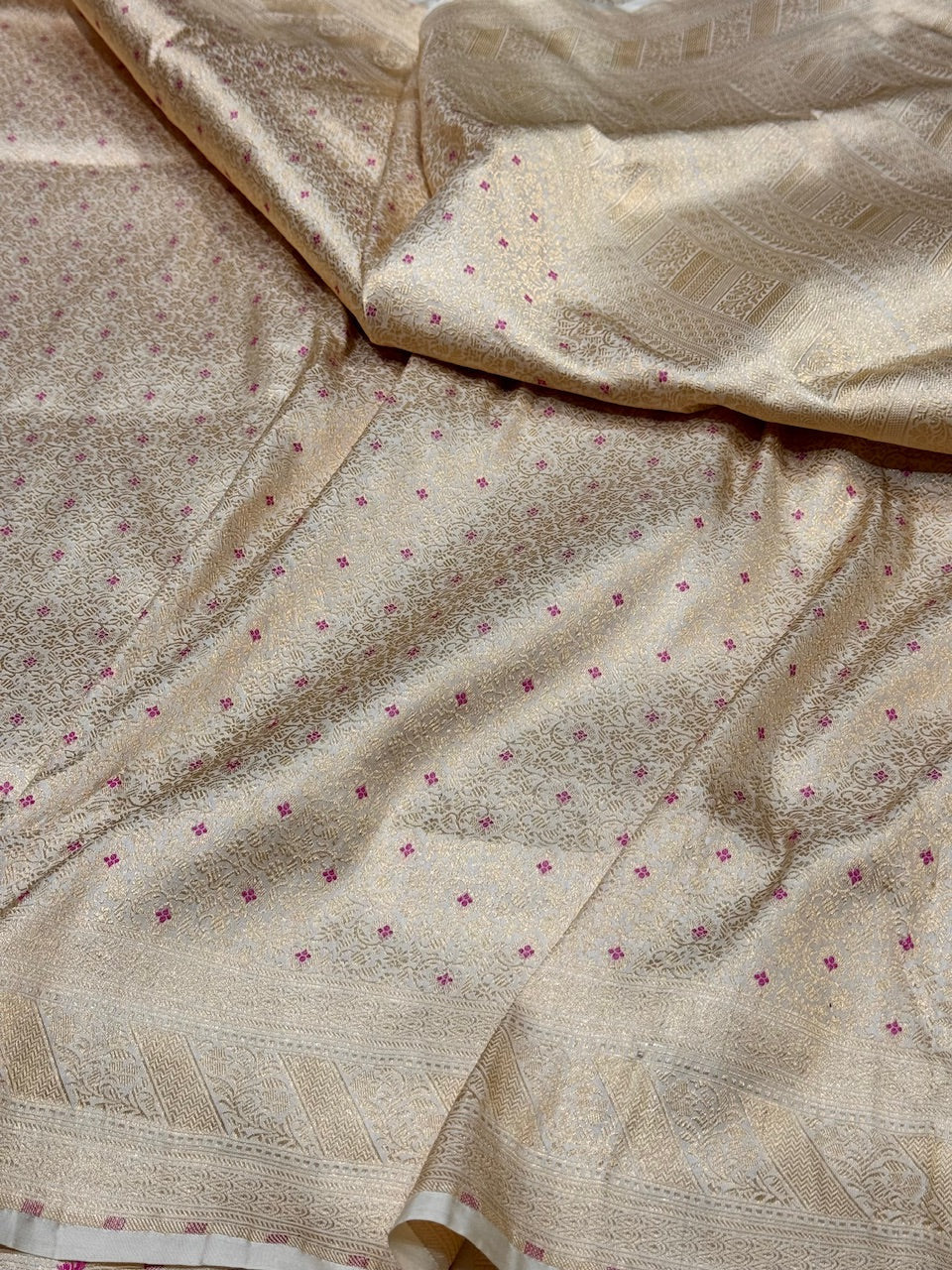 Banarasi Minakari Pure Katan Silk Brocade Saree – Rich Traditional Brocade Weave - Image 5
