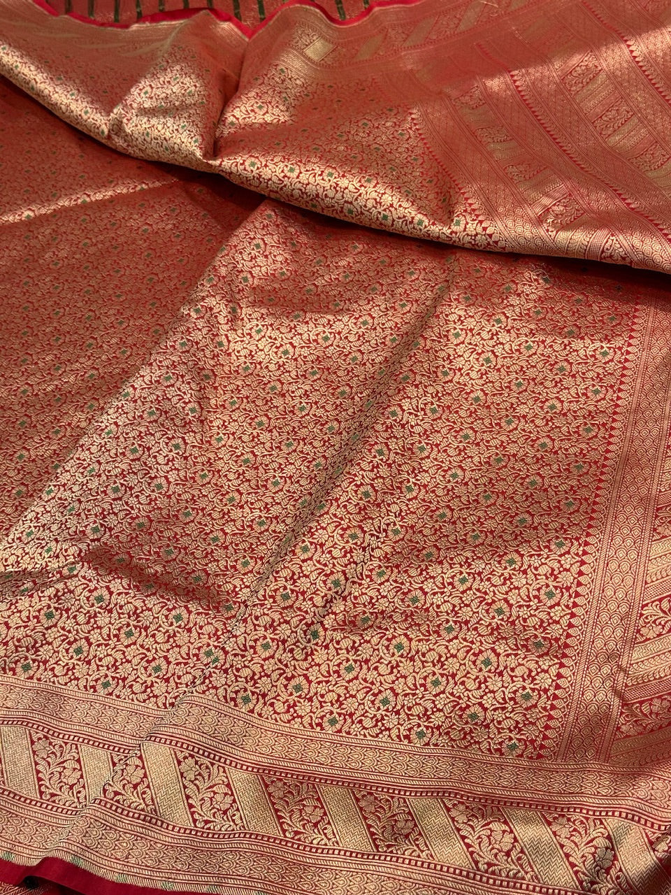 Banarasi Minakari Pure Katan Silk Brocade Saree – Rich Traditional Brocade Weave - Image 8