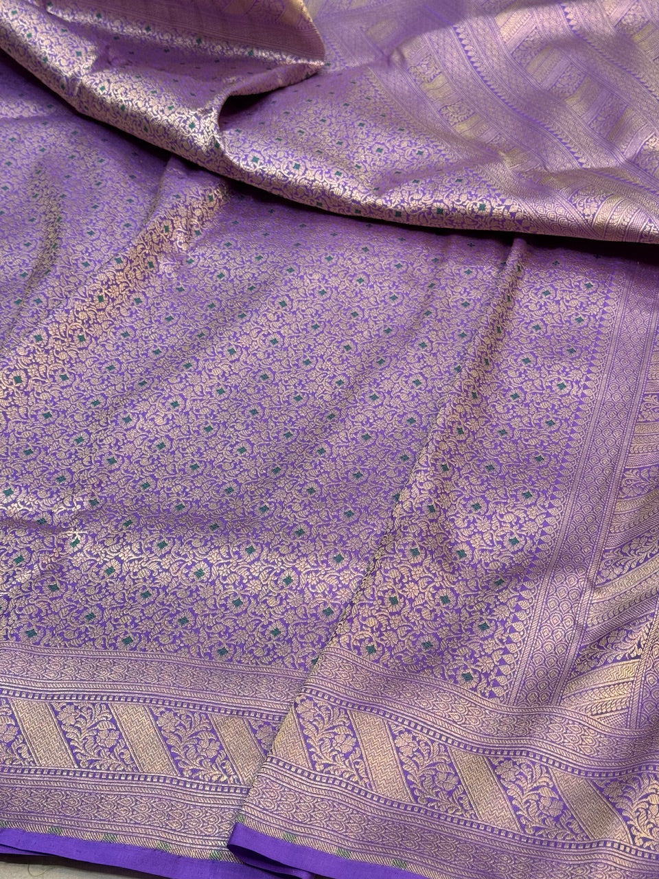 Banarasi Minakari Pure Katan Silk Brocade Saree – Rich Traditional Brocade Weave - Image 9