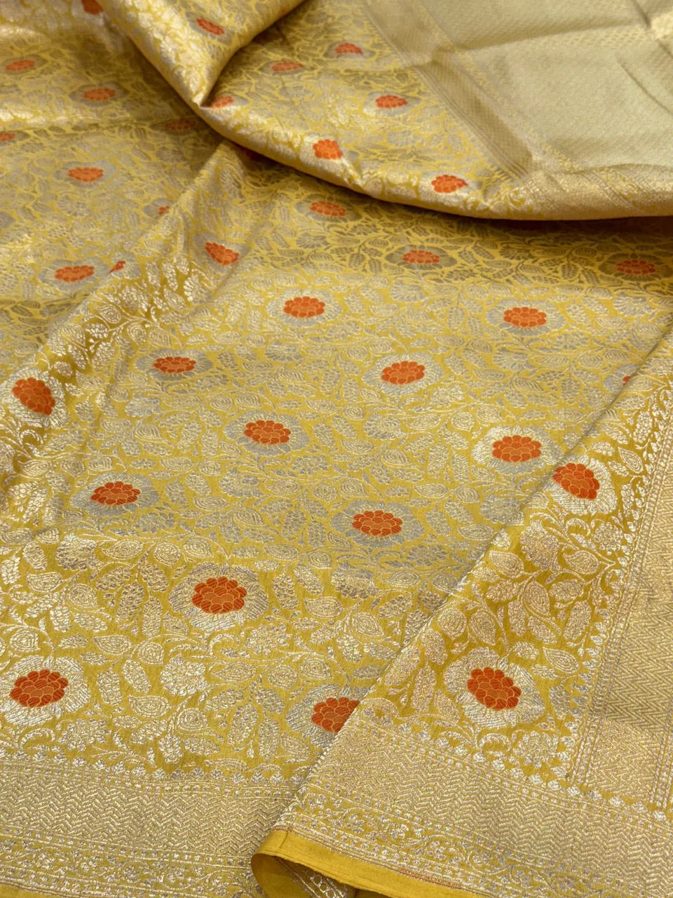 Banarasi Minakari Pure Katan Silk Brocade Saree – Rich Traditional Brocade Weave - Image 8