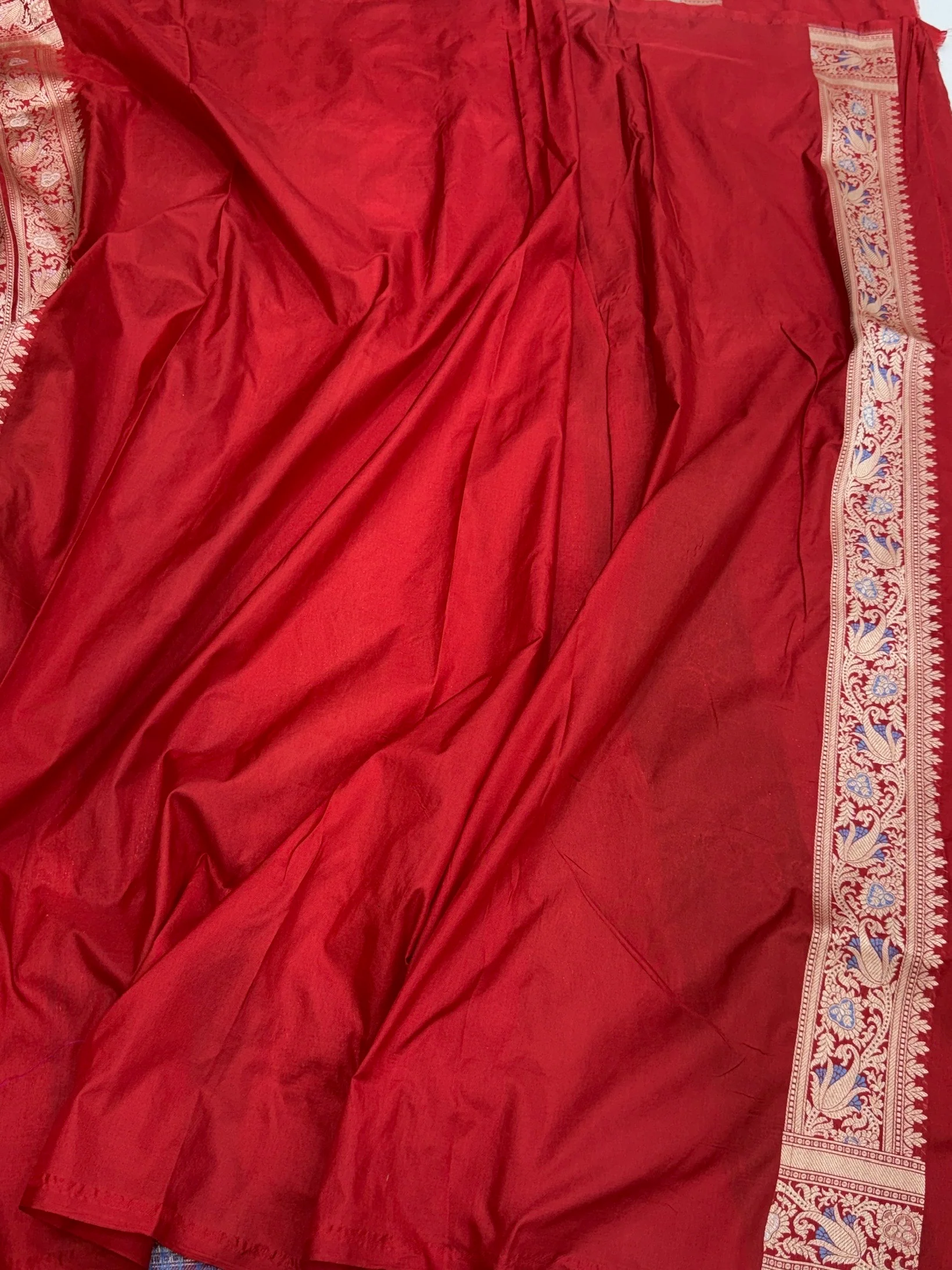 Banarasi Tilfi Minakari Pure Katan Silk Saree | Pure Silk | Minakari Work | Cutwork Technique | Banarasi Katan Silk Saree - Image 6