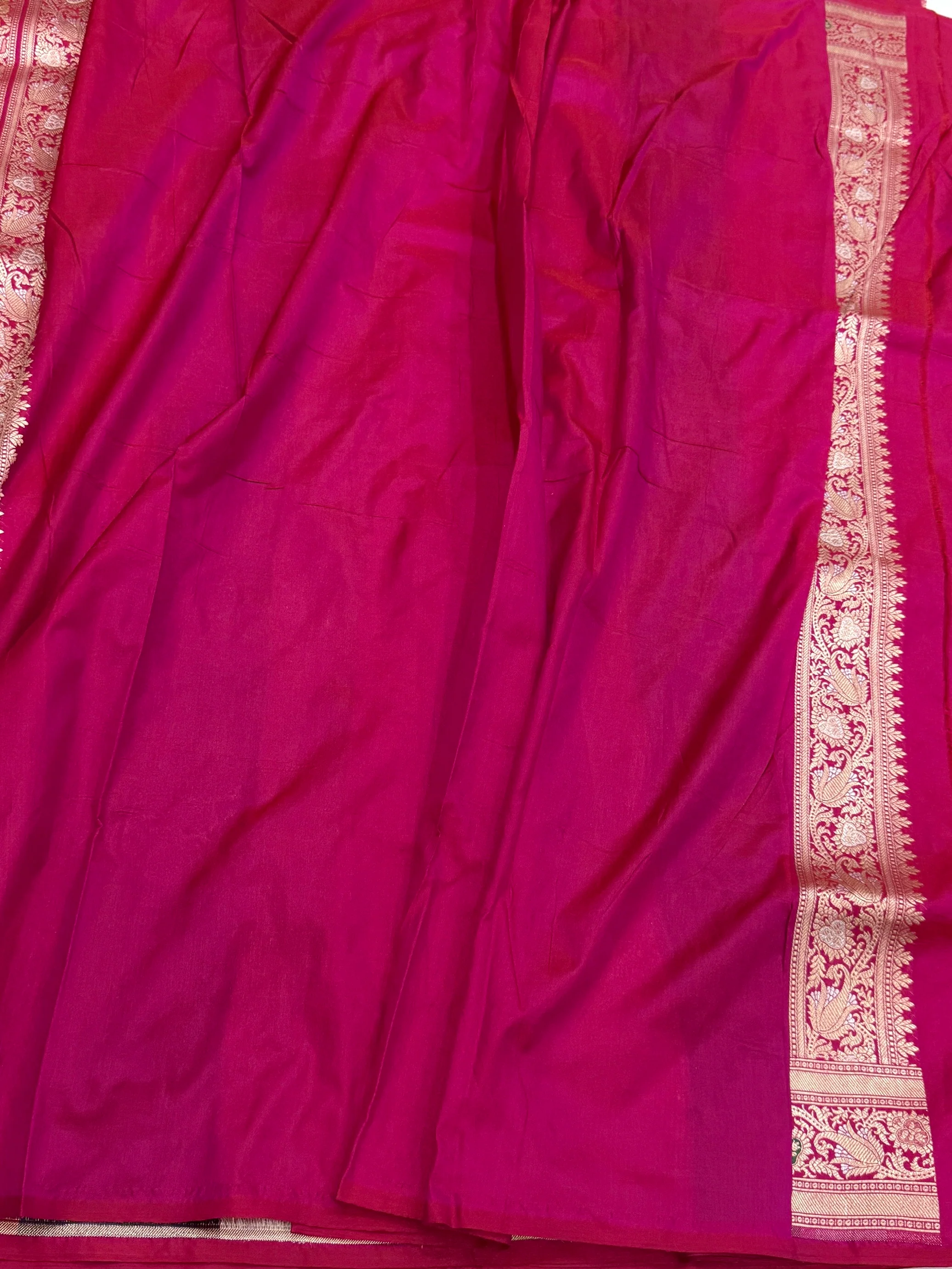 Banarasi Tilfi Minakari Pure Katan Silk Saree | Pure Silk | Minakari Work | Cutwork Technique | Banarasi Katan Silk Saree - Image 9