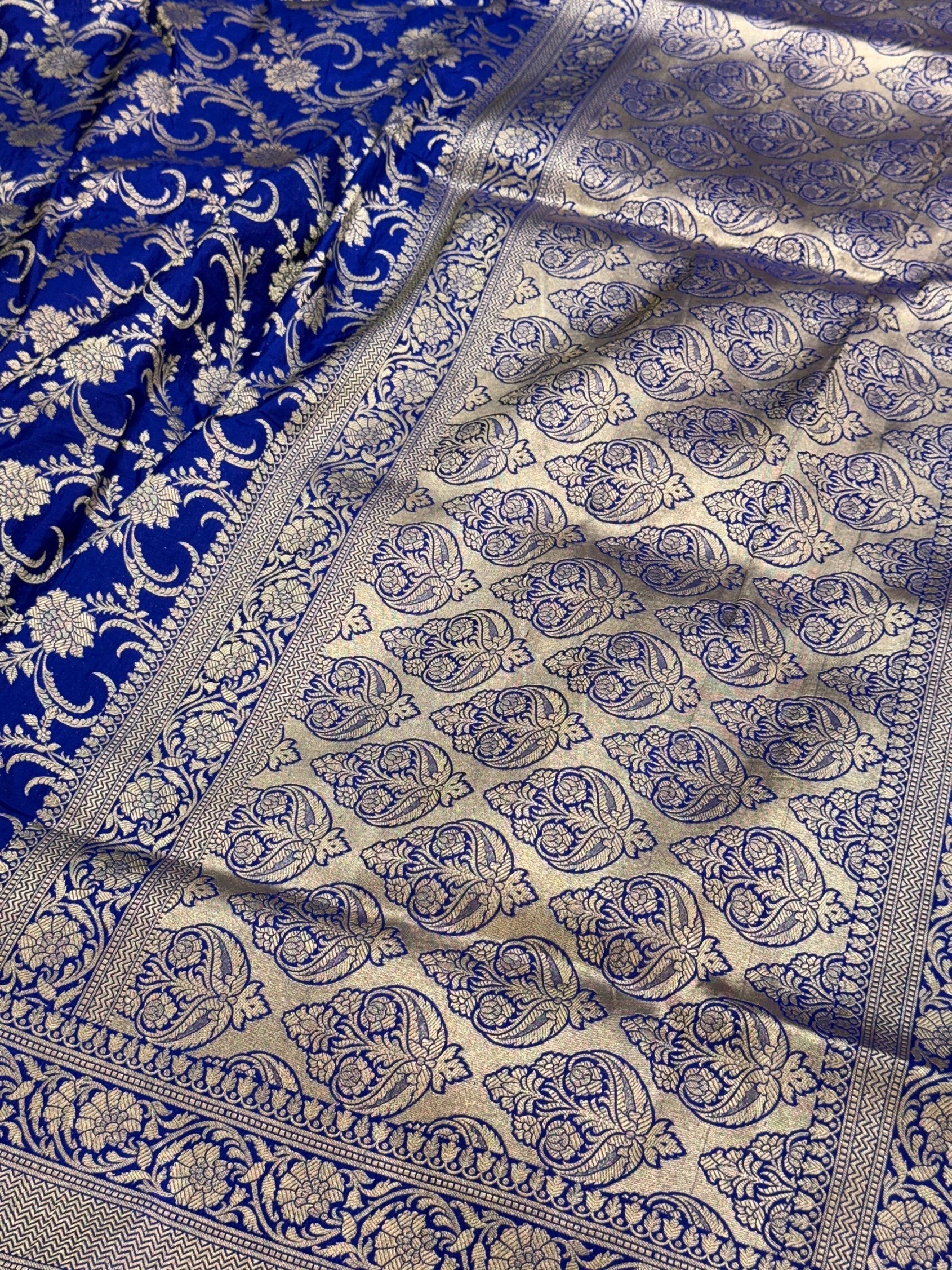Banarasi Pure Katan Silk Saree | Pure Silk | Cutwork Technique | Banarasi Katan Silk Saree - Image 10