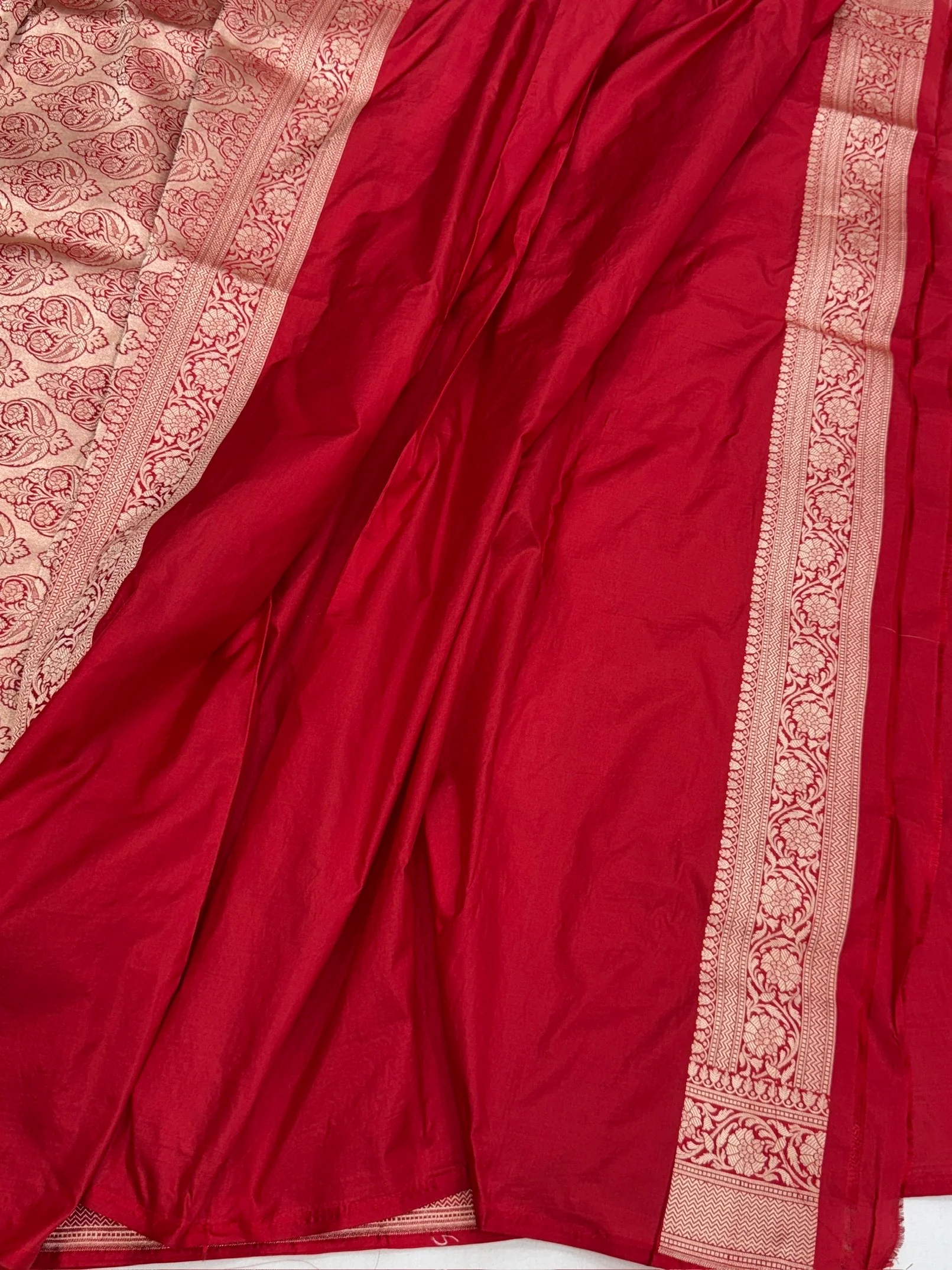 Banarasi Pure Katan Silk Saree | Pure Silk | Cutwork Technique | Banarasi Katan Silk Saree - Image 13