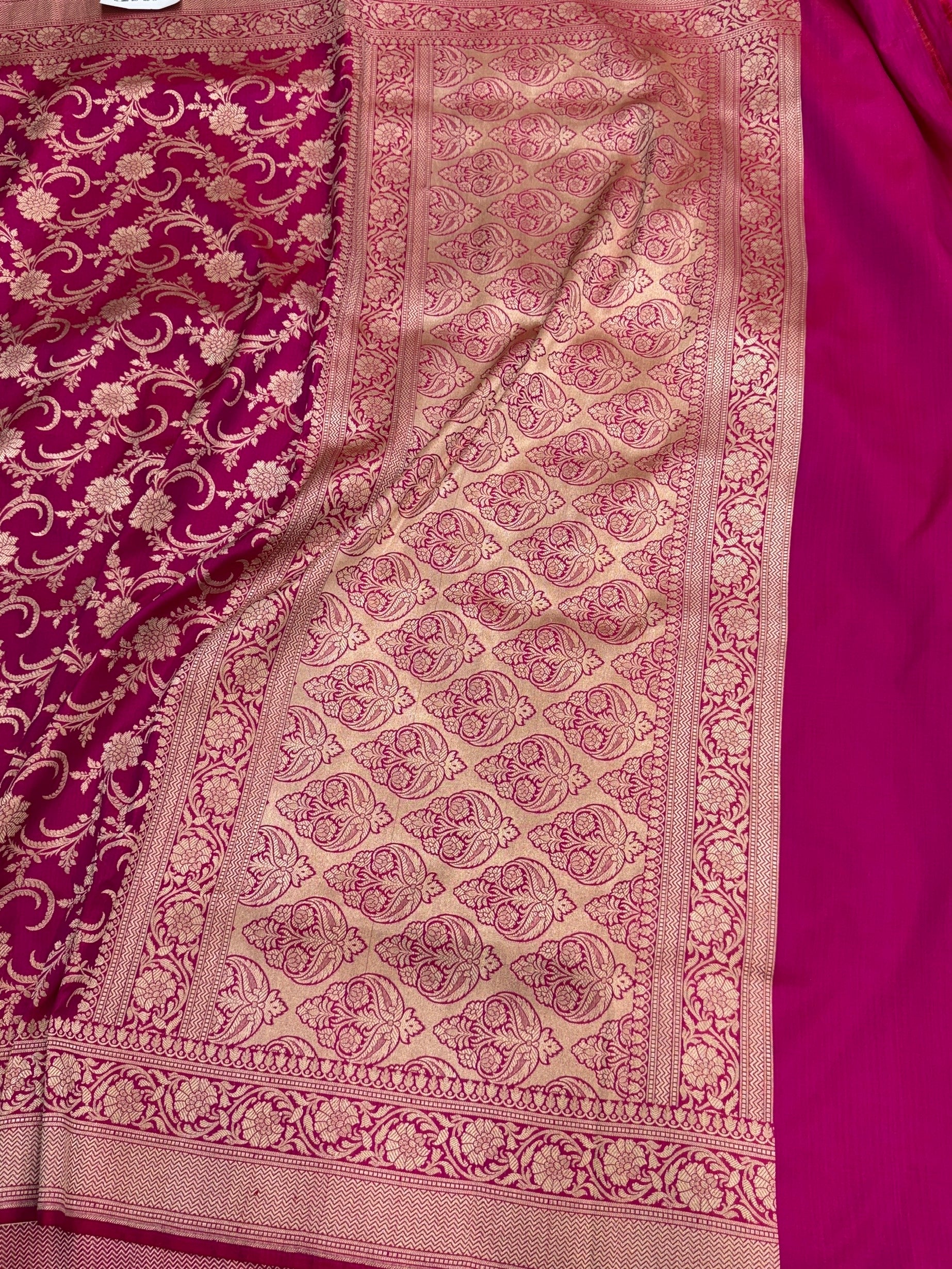 Banarasi Pure Katan Silk Saree | Pure Silk | Cutwork Technique | Banarasi Katan Silk Saree - Image 5