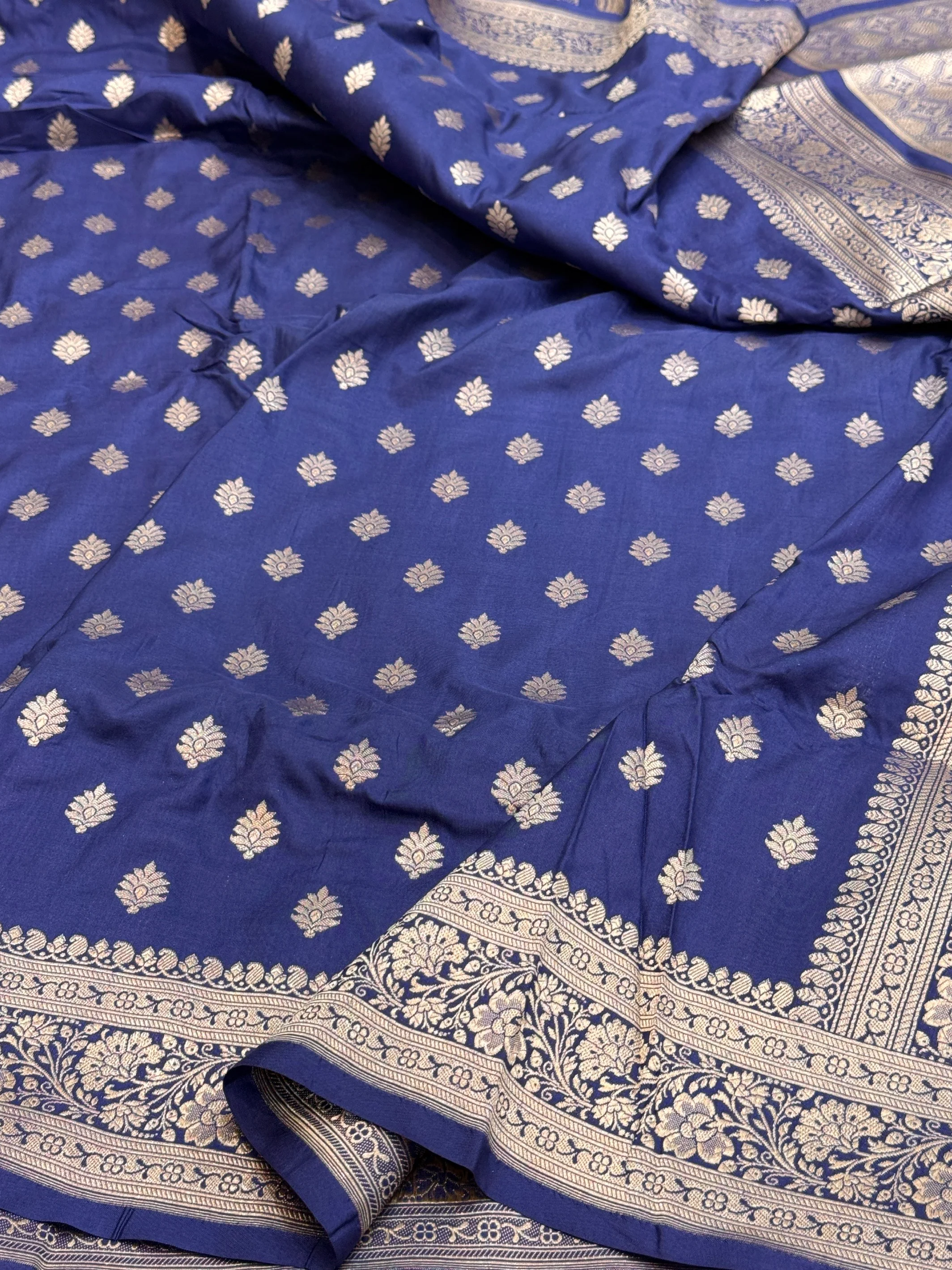 Banarasi Pure Katan Silk Saree | Pure Silk | Cutwork Technique | Banarasi Katan Silk Saree - Image 3