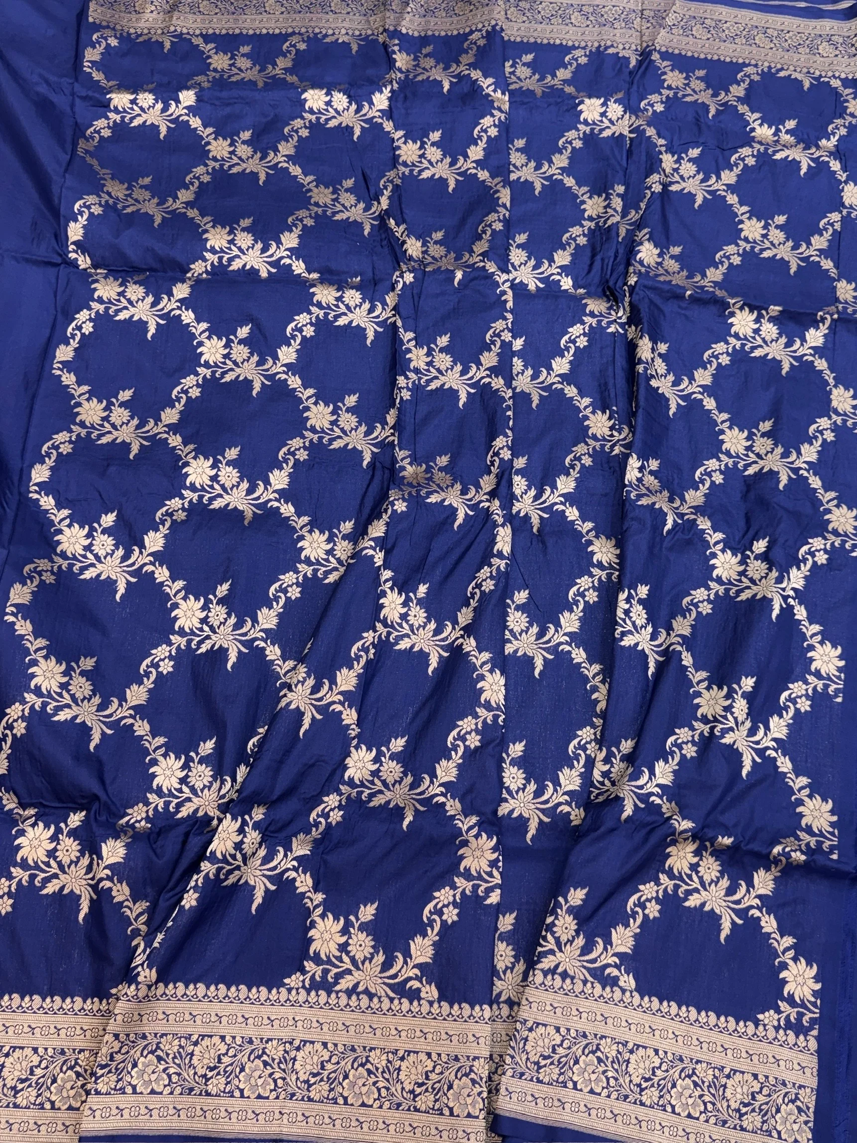 Banarasi Pure Katan Silk Saree | Pure Silk | Cutwork Technique | Banarasi Katan Silk Saree - Image 4