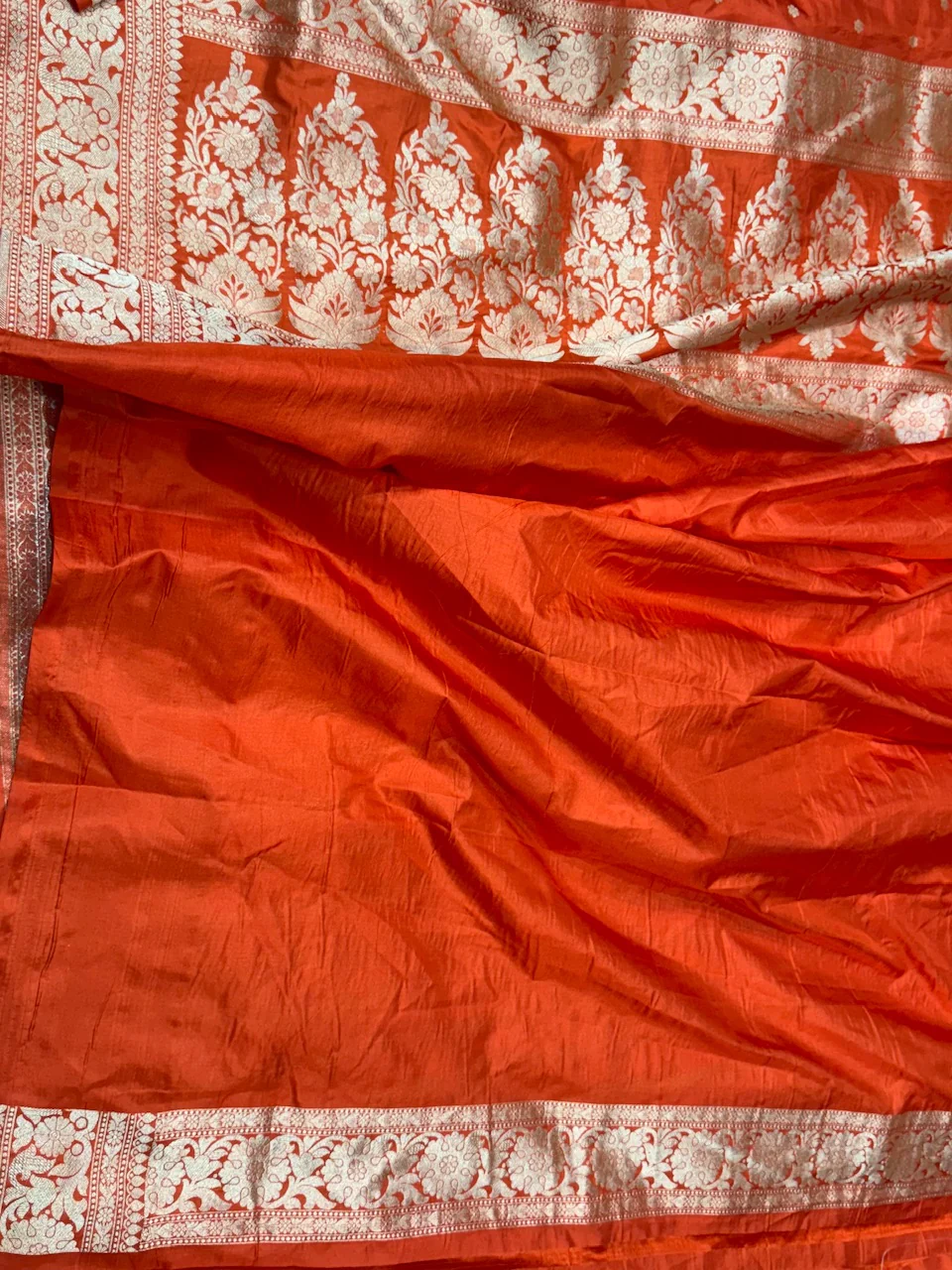 Banarasi Pure Katan Silk Saree | Pure Silk | Cutwork Technique | Banarasi Katan Silk Saree - Image 4
