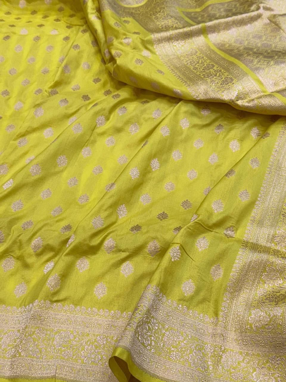 Banarasi Pure Katan Silk Saree | Pure Silk | Cutwork Technique | Banarasi Katan Silk Saree - Image 6