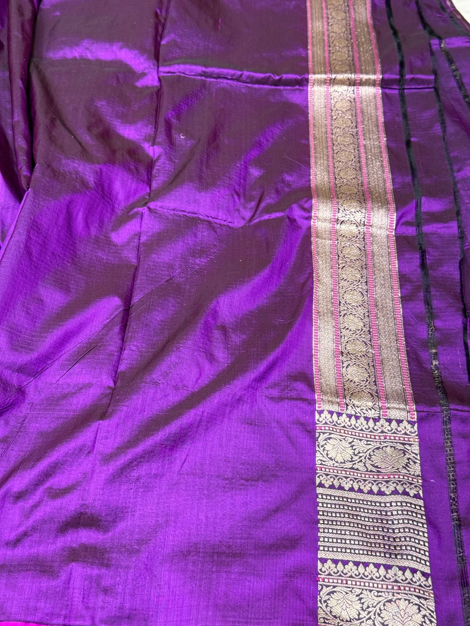 Banarasi Pure Katan Silk Saree | Pure Silk | Cutwork Technique | Banarasi Katan Silk Saree - Image 6