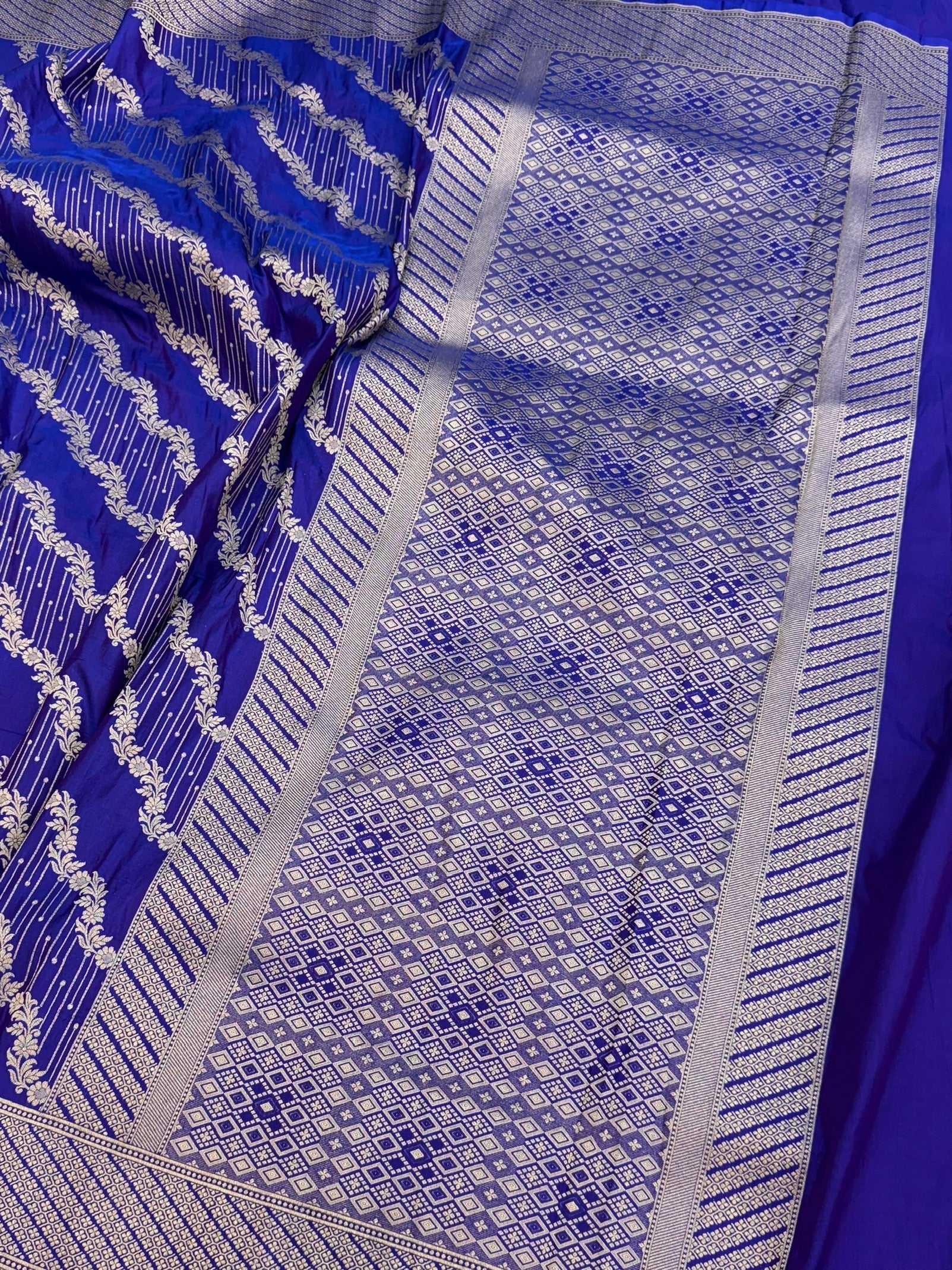 Banarasi Pure Katan Silk Saree | Pure Silk | Cutwork Technique | Banarasi Katan Silk Saree - Image 19