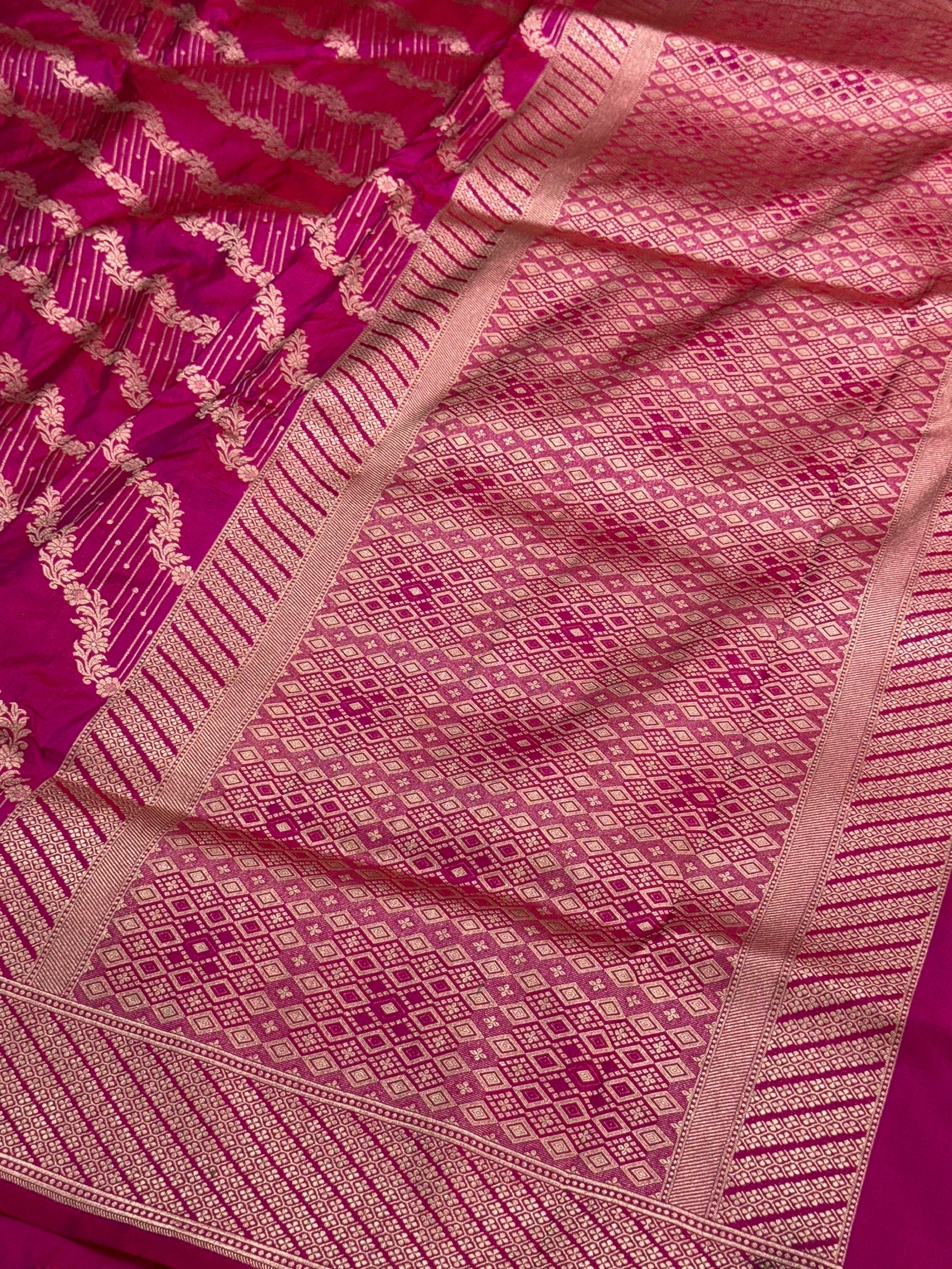 Banarasi Pure Katan Silk Saree | Pure Silk | Cutwork Technique | Banarasi Katan Silk Saree - Image 6