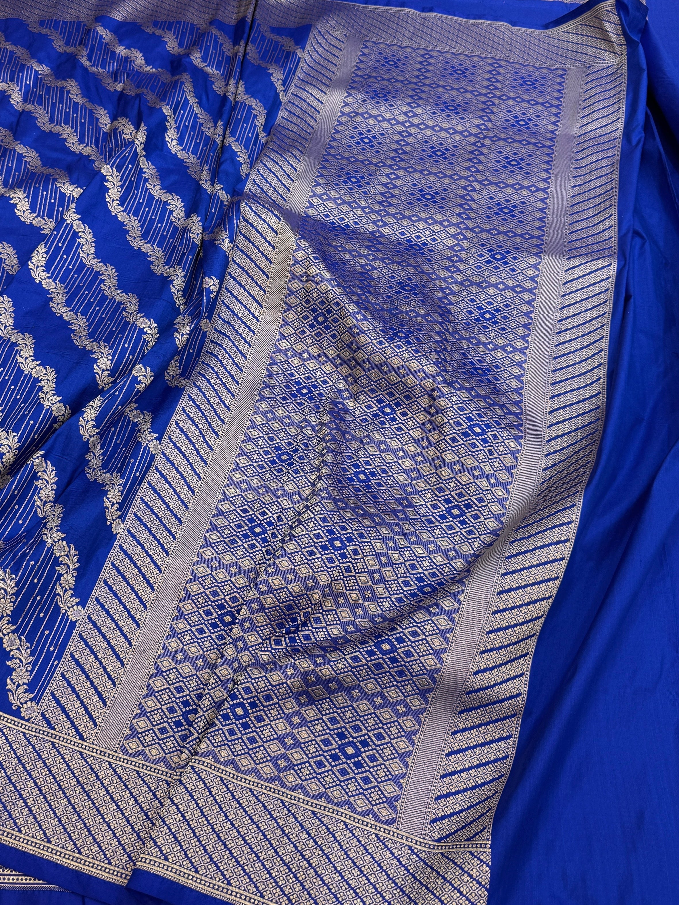 Banarasi Pure Katan Silk Saree | Pure Silk | Cutwork Technique | Banarasi Katan Silk Saree - Image 9
