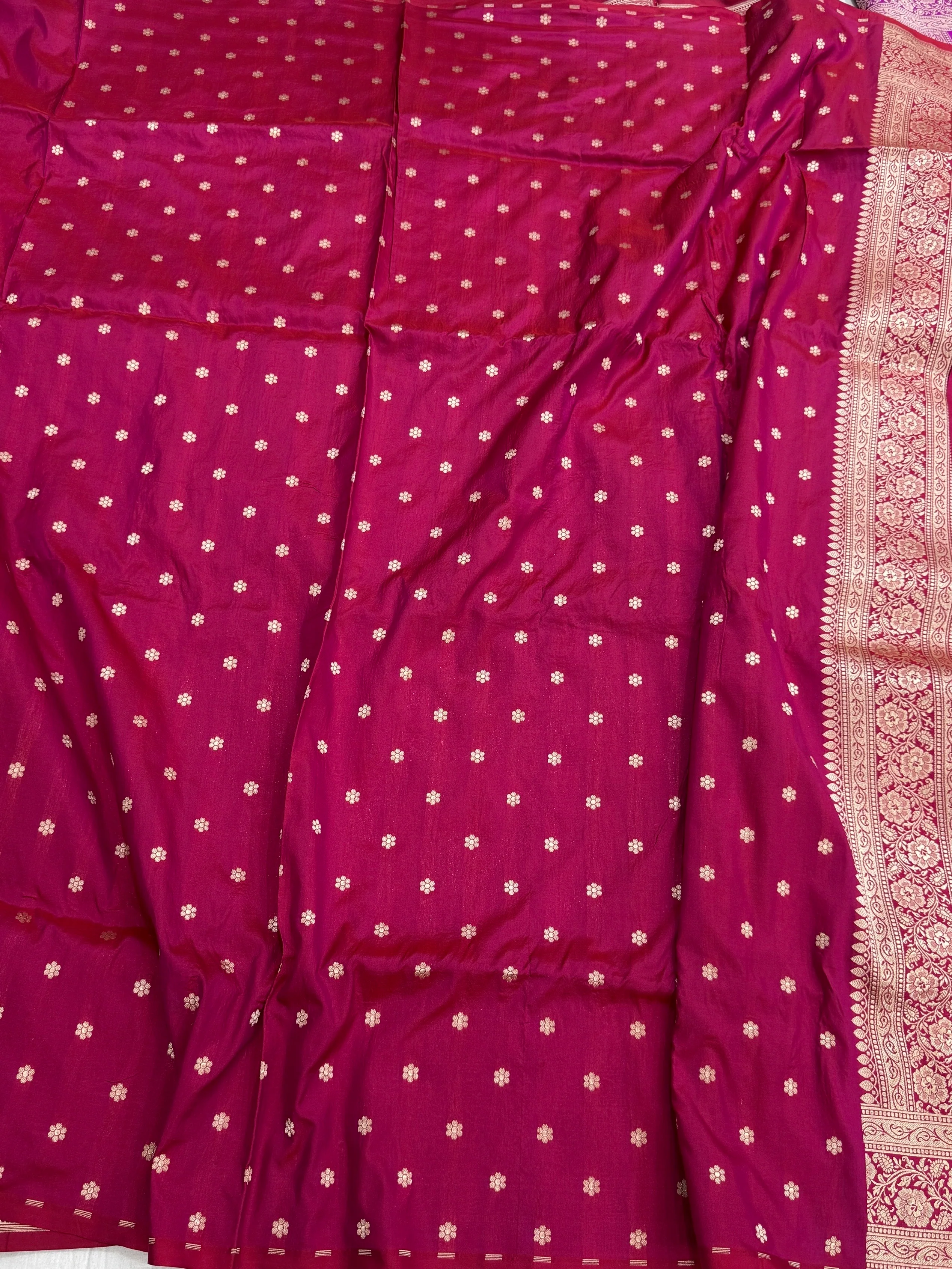 Banarasi Pure Katan Silk Saree | Pure Silk | Cutwork Technique | Banarasi Katan Silk Saree - Image 14