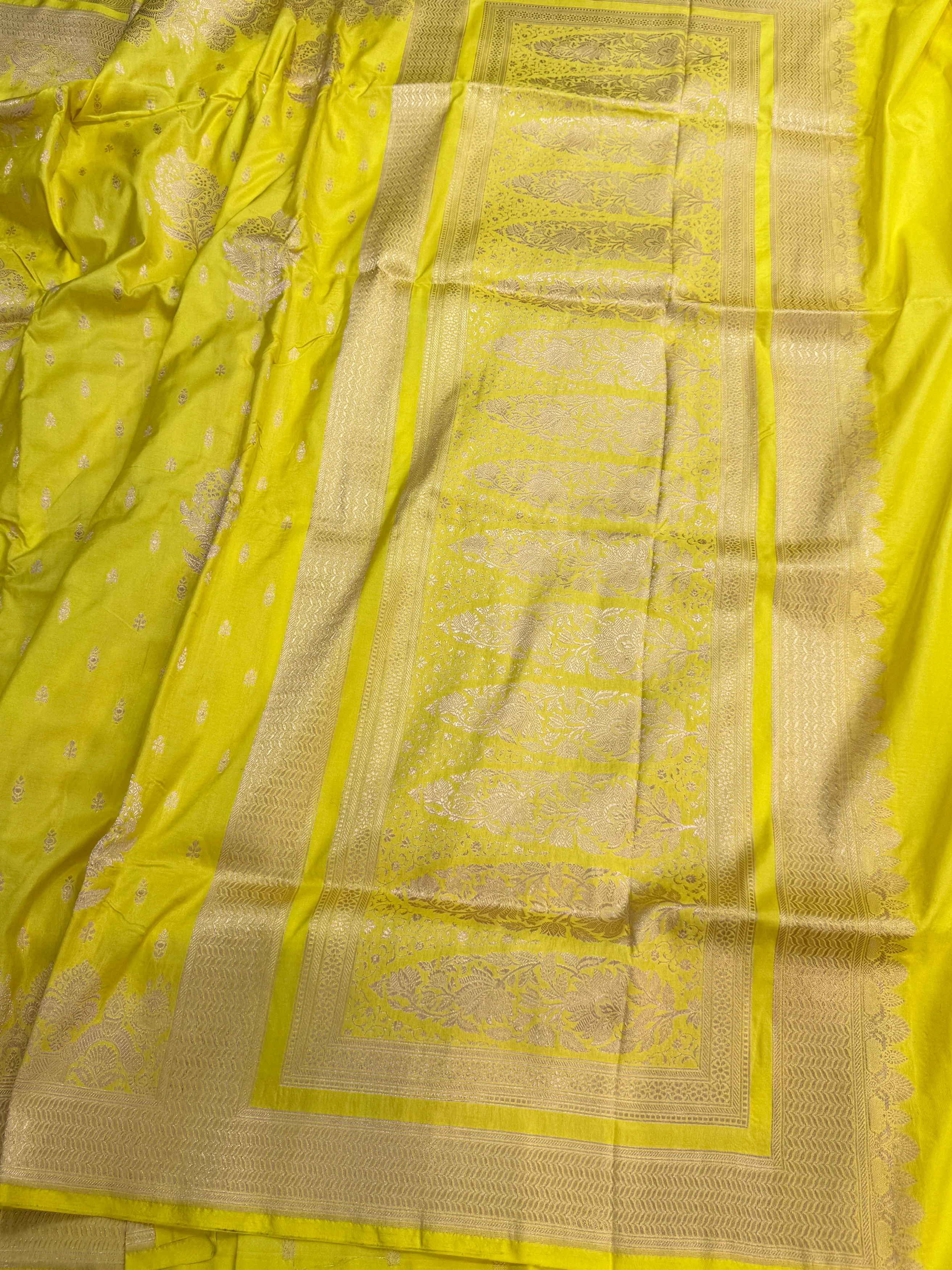 Banarasi Pure Katan Silk Saree | Pure Silk | Cutwork Technique | Banarasi Katan Silk Saree - Image 3