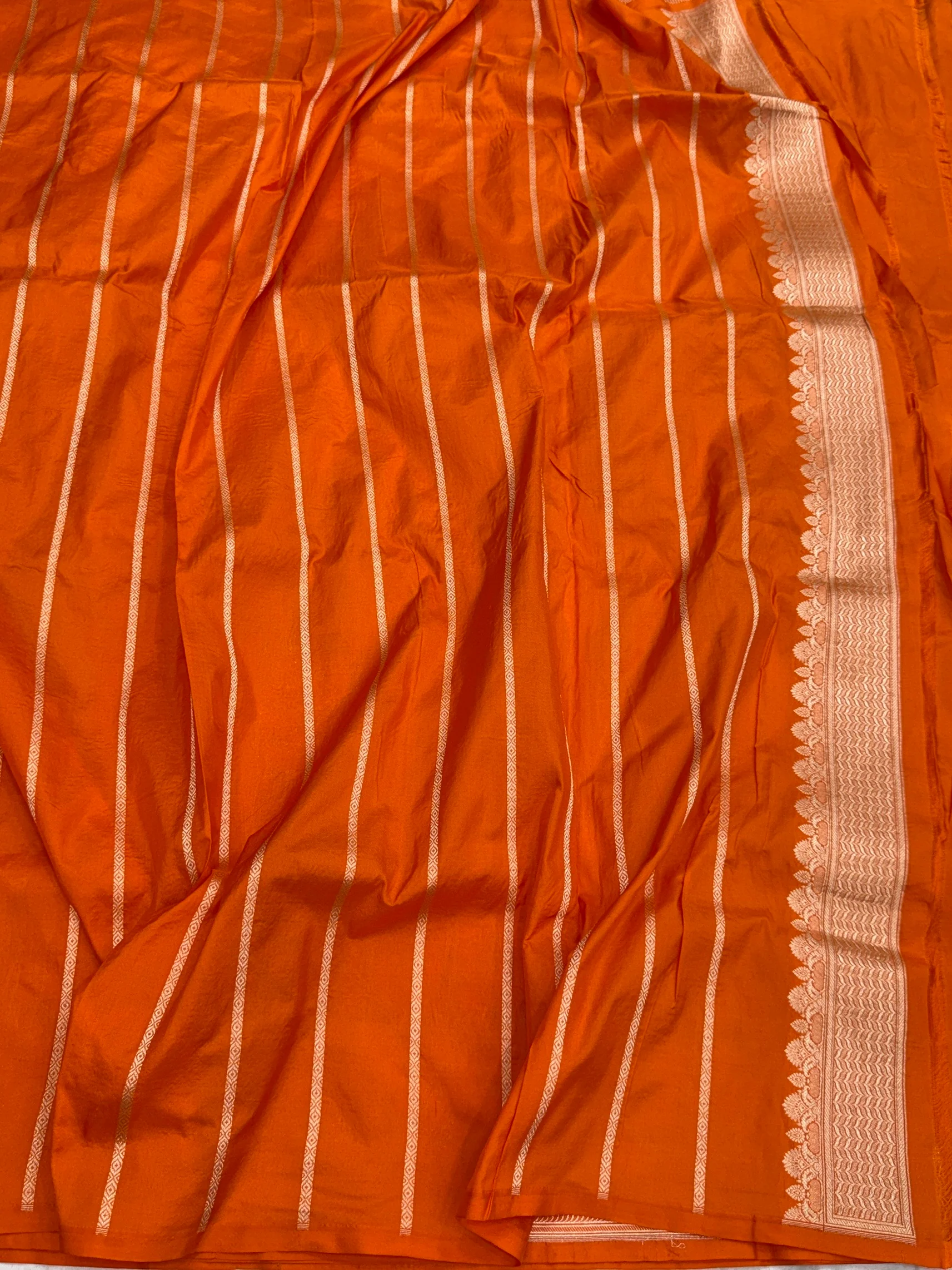 Banarasi Pure Katan Silk Saree | Pure Silk | Cutwork Technique | Banarasi Katan Silk Saree - Image 7