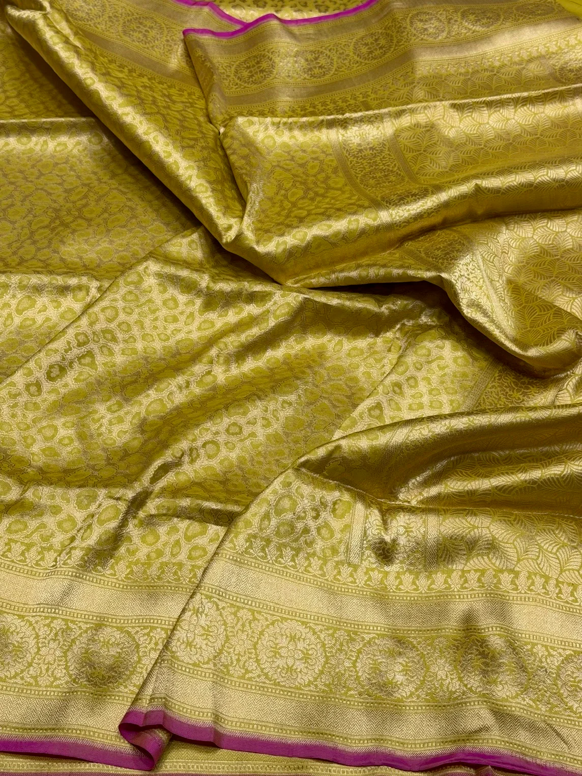 Banarasi Pure Silk Brocade Saree | 100% Pure Katan Silk with Minakari Work - Image 2