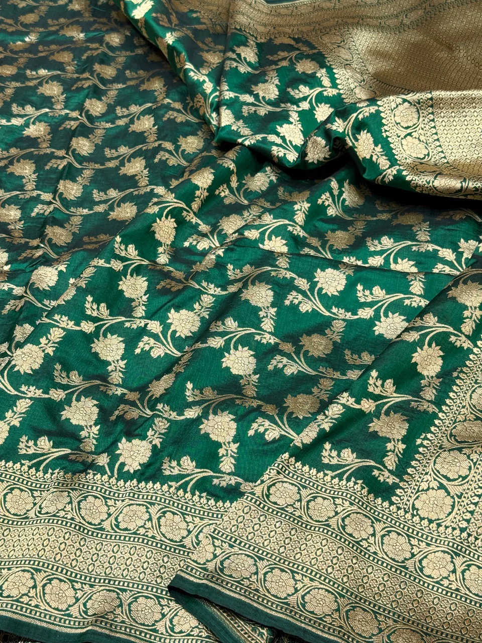 Banarasi Pure Katan Silk Saree | Pure Silk | Cutwork Technique | Banarasi Katan Silk Saree
