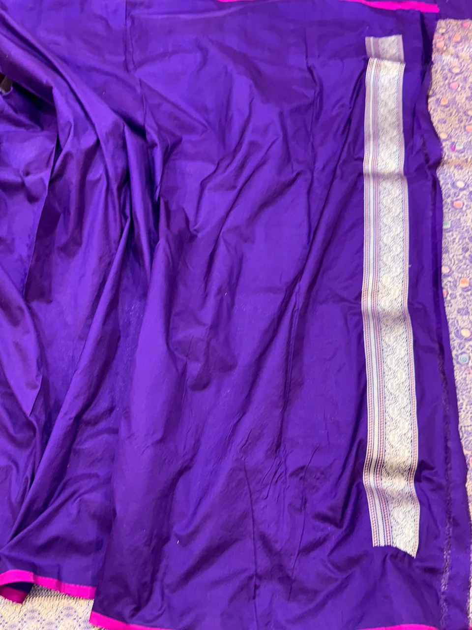 Handwoven Banarasi Pure Silk Brocade Saree - Image 6