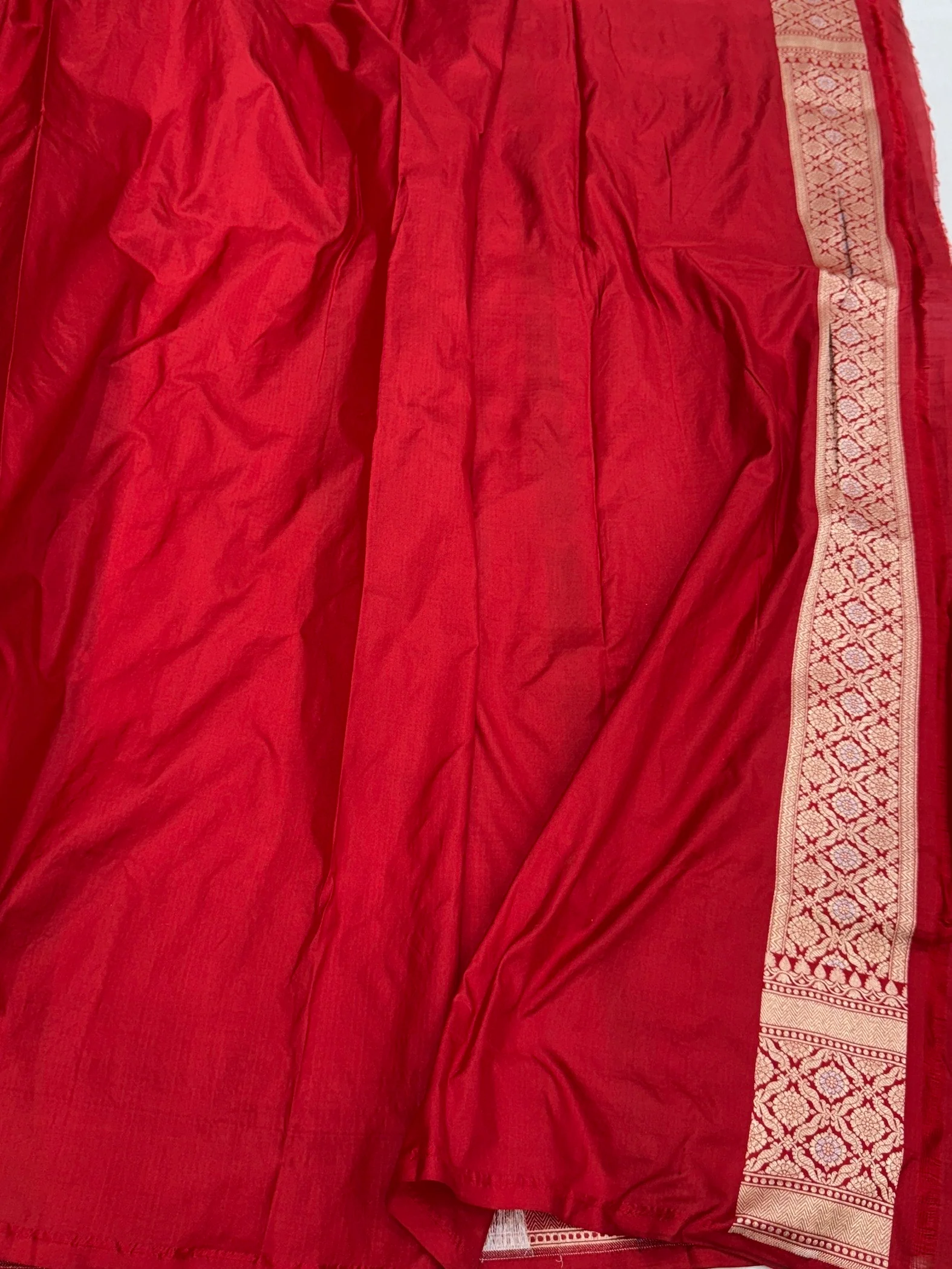 Banarasi Minakari Pure Katan Silk Saree | Pure Silk | Minakari Work | Cutwork Technique | Banarasi Katan Silk Saree - Image 4