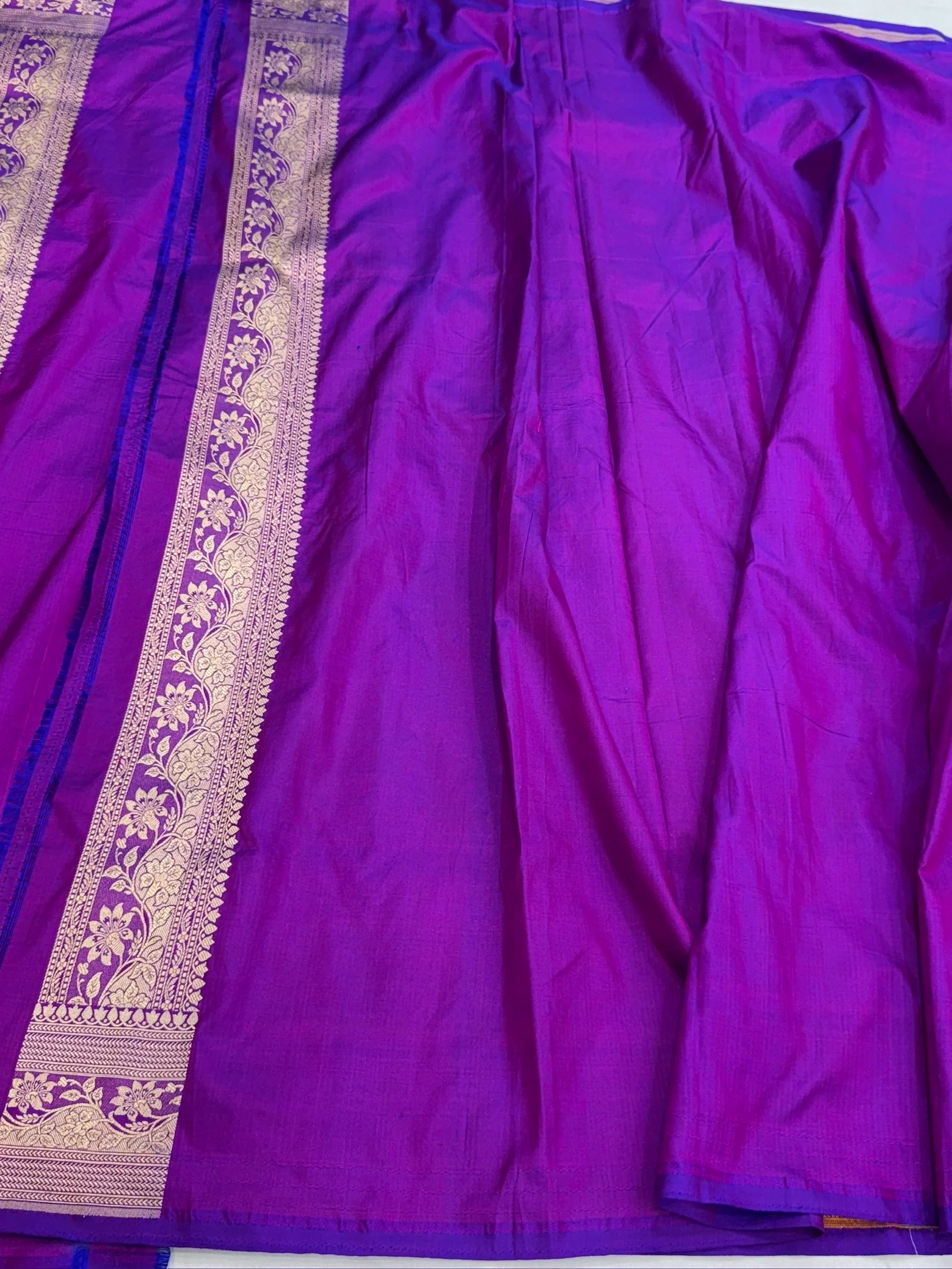 Multicolour Banarasi Pure Silk Saree – Cutwork Weave in 100% Pure Katan Silk - Image 15