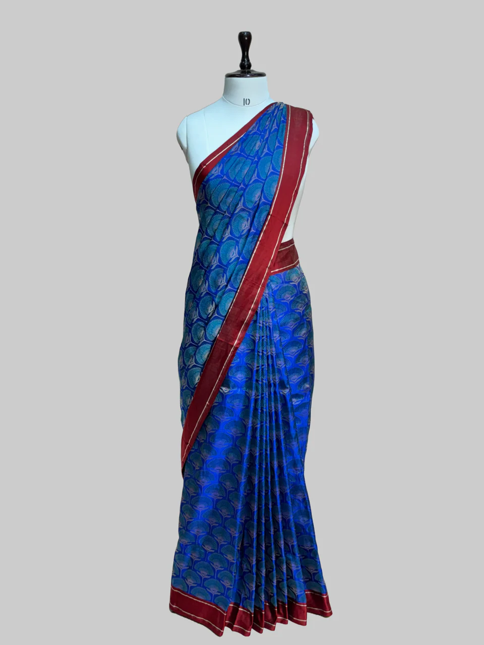 Handwoven Pure Banarasi Satin Tanchoi Silk Saree - Image 7