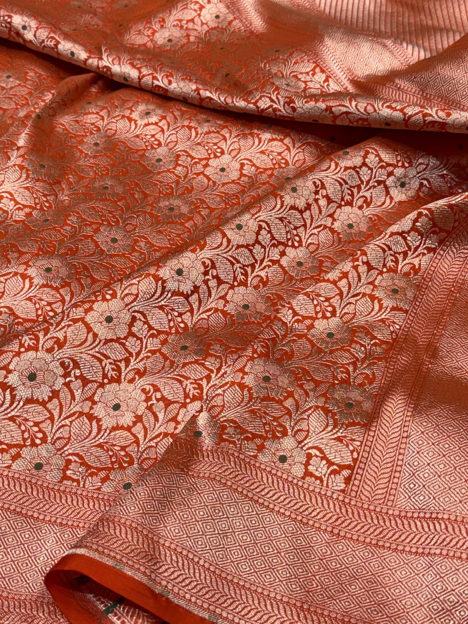 Banarasi Minakari Pure Katan Silk Brocade Saree – Rich Traditional Brocade Weave - Image 4