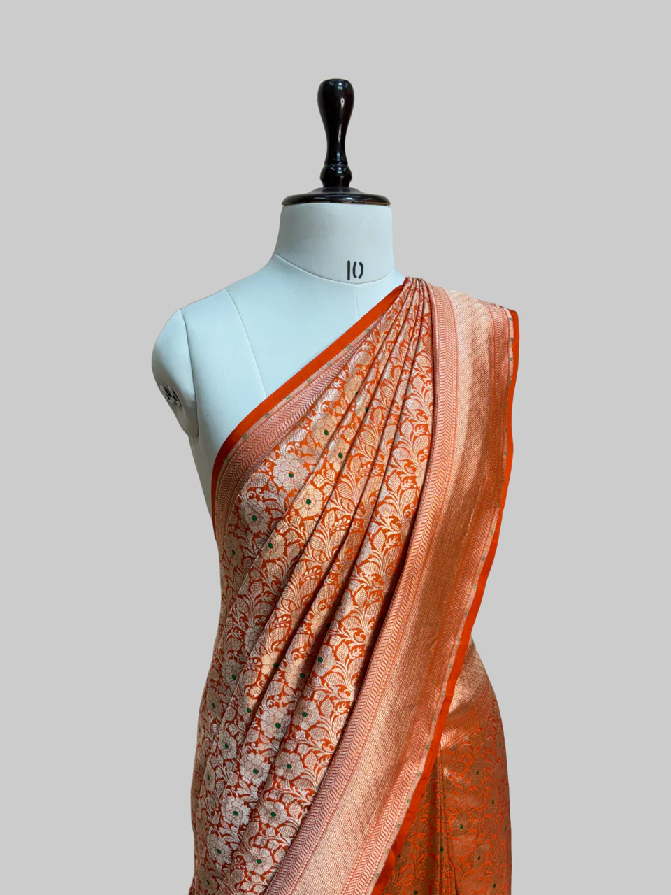 Banarasi Minakari Pure Katan Silk Brocade Saree – Rich Traditional Brocade Weave - Image 5