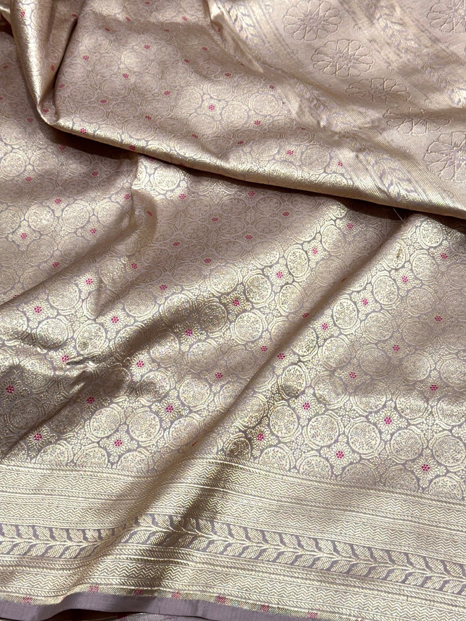 Banarasi Minakari Pure Katan Silk Brocade Saree – Rich Traditional Brocade Weave - Image 6