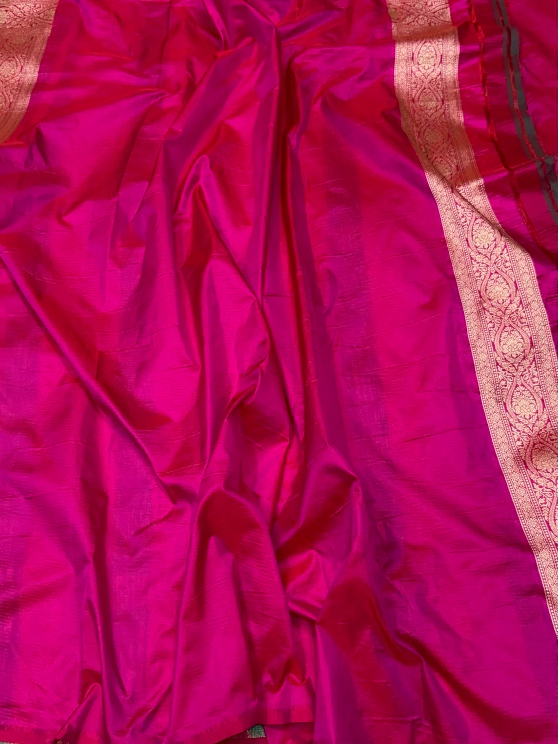 Multicolour Banarasi Pure Silk Saree – Cutwork Weave in 100% Pure Katan Silk - Image 5