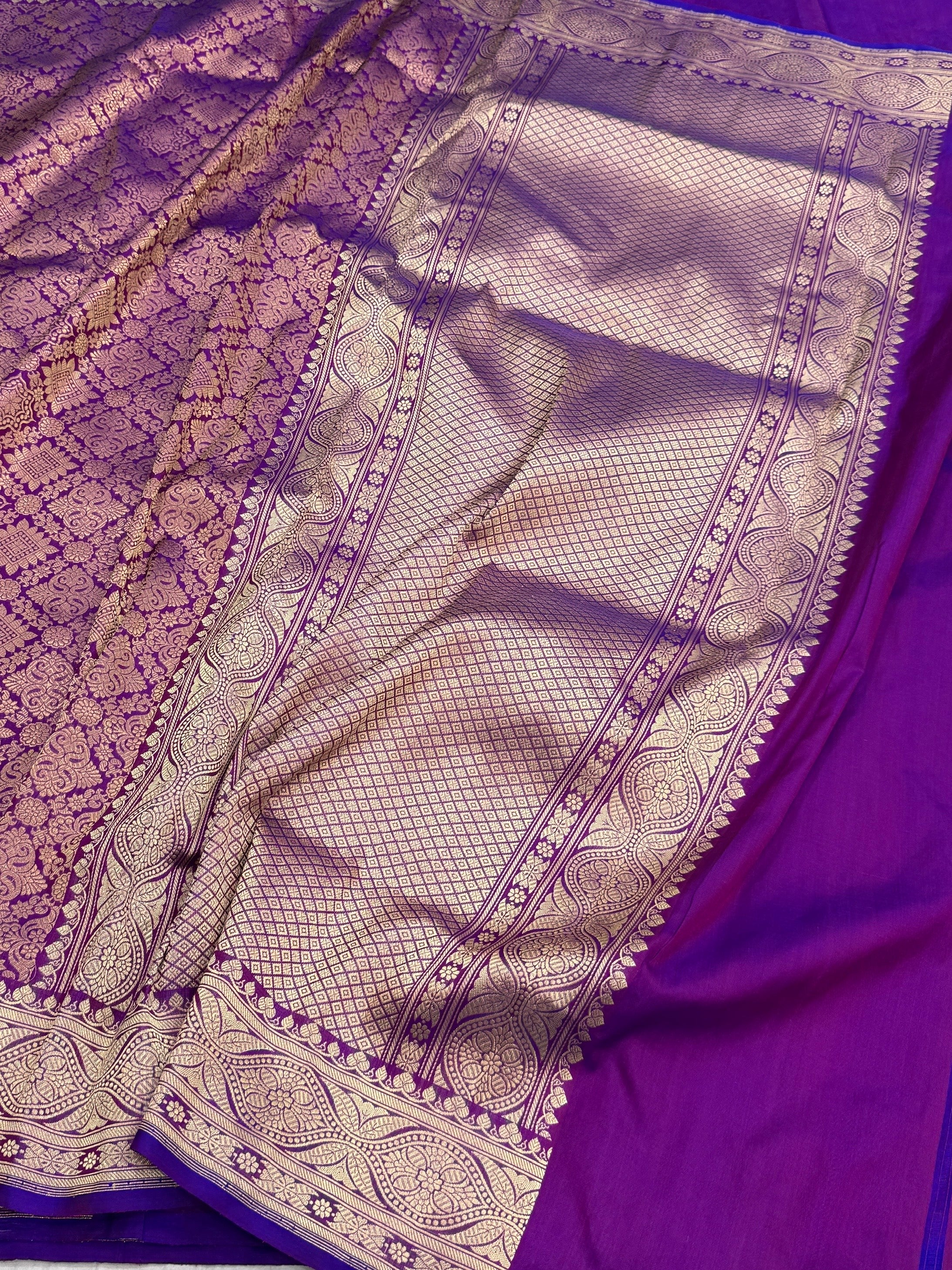Banarasi Pure Silk Brocade Saree in Katan Mulberry Silk – Timeless Banaras Elegance - Image 6