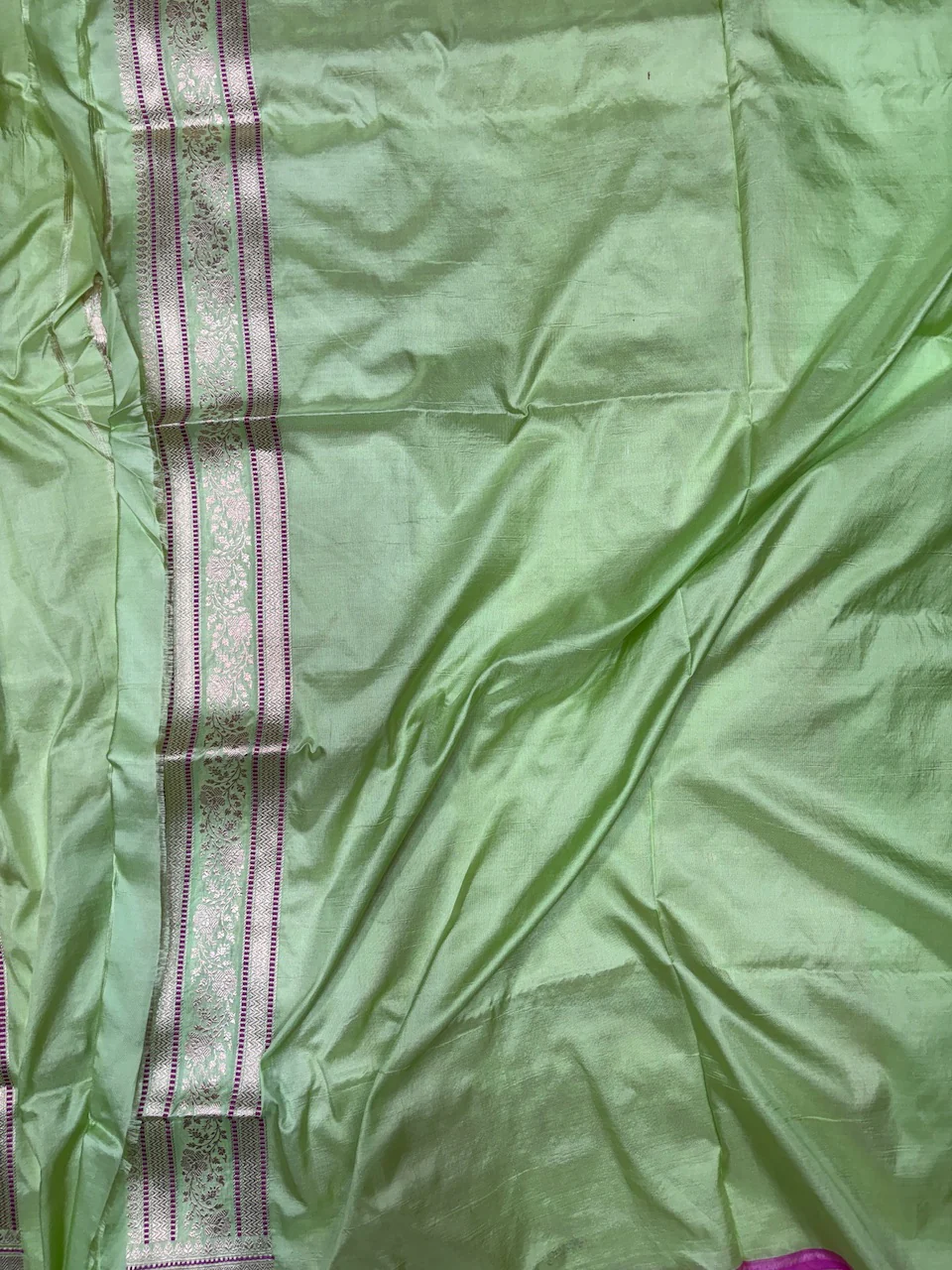Banarasi Pure Katan Silk Saree | Pure Silk | Cutwork Technique | Banarasi Katan Silk Saree - Image 8
